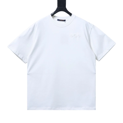 Bstsneaker-Louis Vuitton Embroidered T-shirt White 150 01