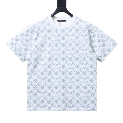 Bstsneaker-Louis Vuitton Classic Monogram Gradient T-shirt White 150 01