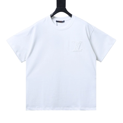 Bstsneaker-Louis Vuitton Embossed LV T-shirt White 150 01