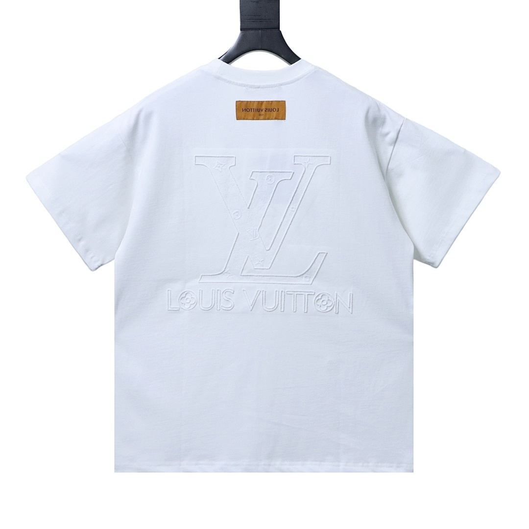 Bstsneaker-Louis Vuitton Embossed LV T-shirt White 150