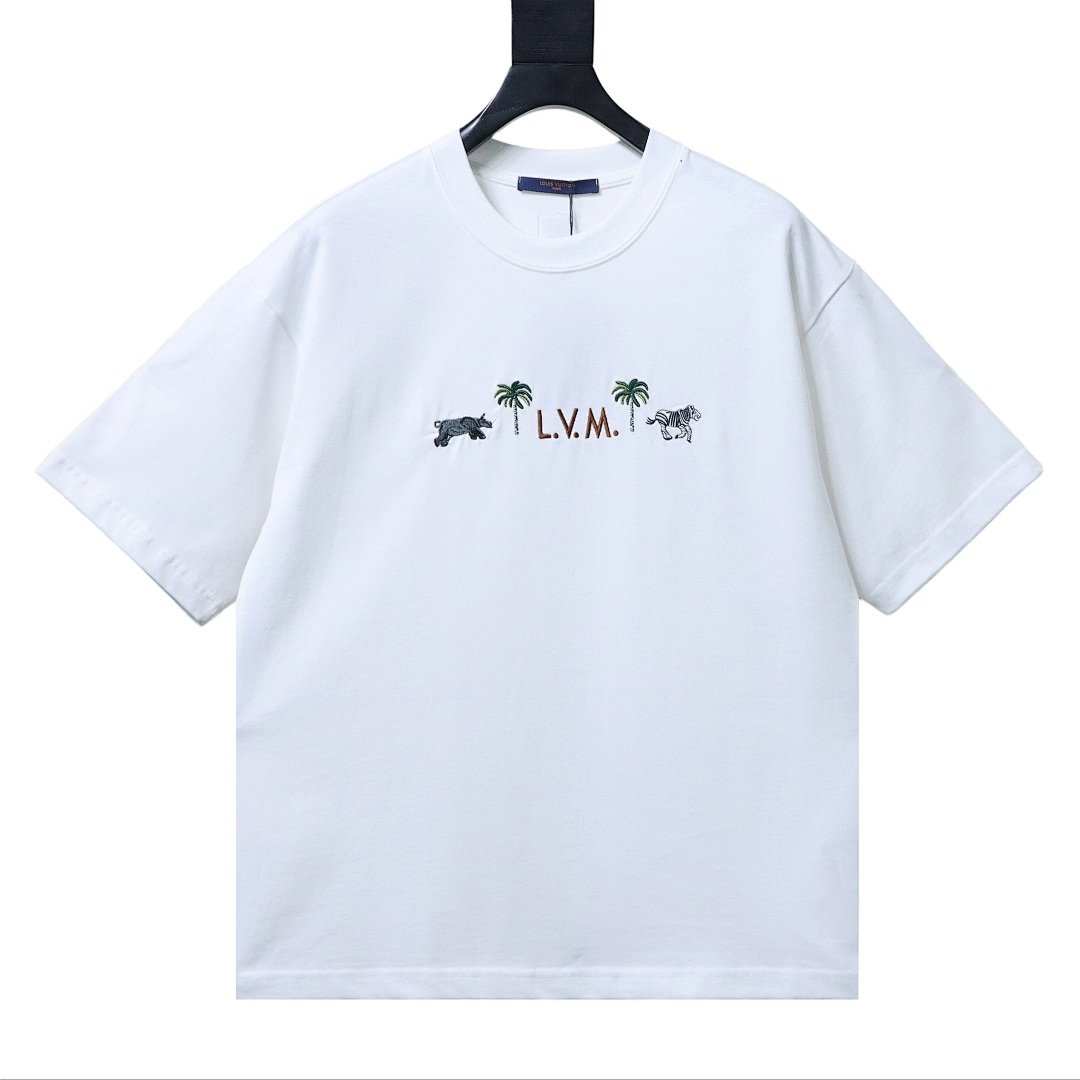 Bstsneaker-Louis Vuitton LV x The Darjeeling Limited Embroidered T-shirt 140