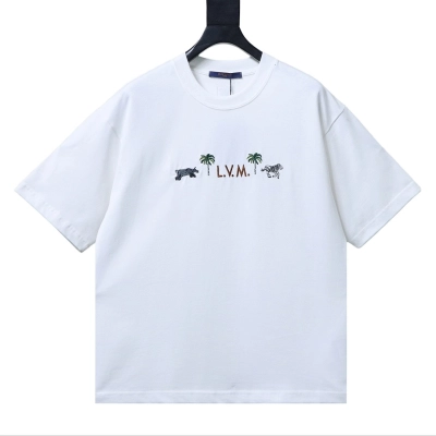 Bstsneaker-Louis Vuitton LV x The Darjeeling Limited Embroidered T-shirt 140 01