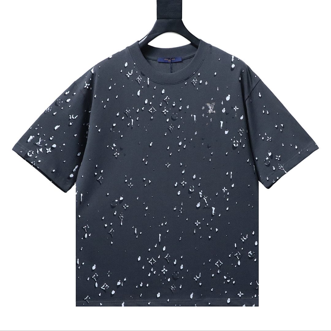 Bstsneaker-Louis Vuitton Monogram Waterdrops T-shirt Grey 150