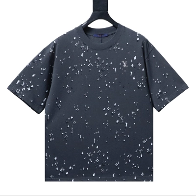 Bstsneaker-Louis Vuitton Monogram Waterdrops T-shirt Grey 150 01