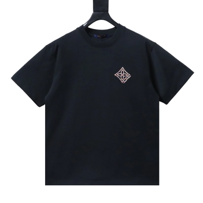 Bstsneaker-Louis Vuitton Signature Box Logo 1854 T-shirt Black 140 01