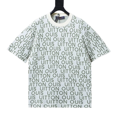 Bstsneaker-Louis Vuitton Jacquard Signature Short-Sleeved Crewneck 160 01
