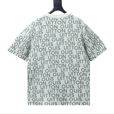 Bstsneaker-Louis Vuitton Jacquard Signature Short-Sleeved Crewneck 160 02