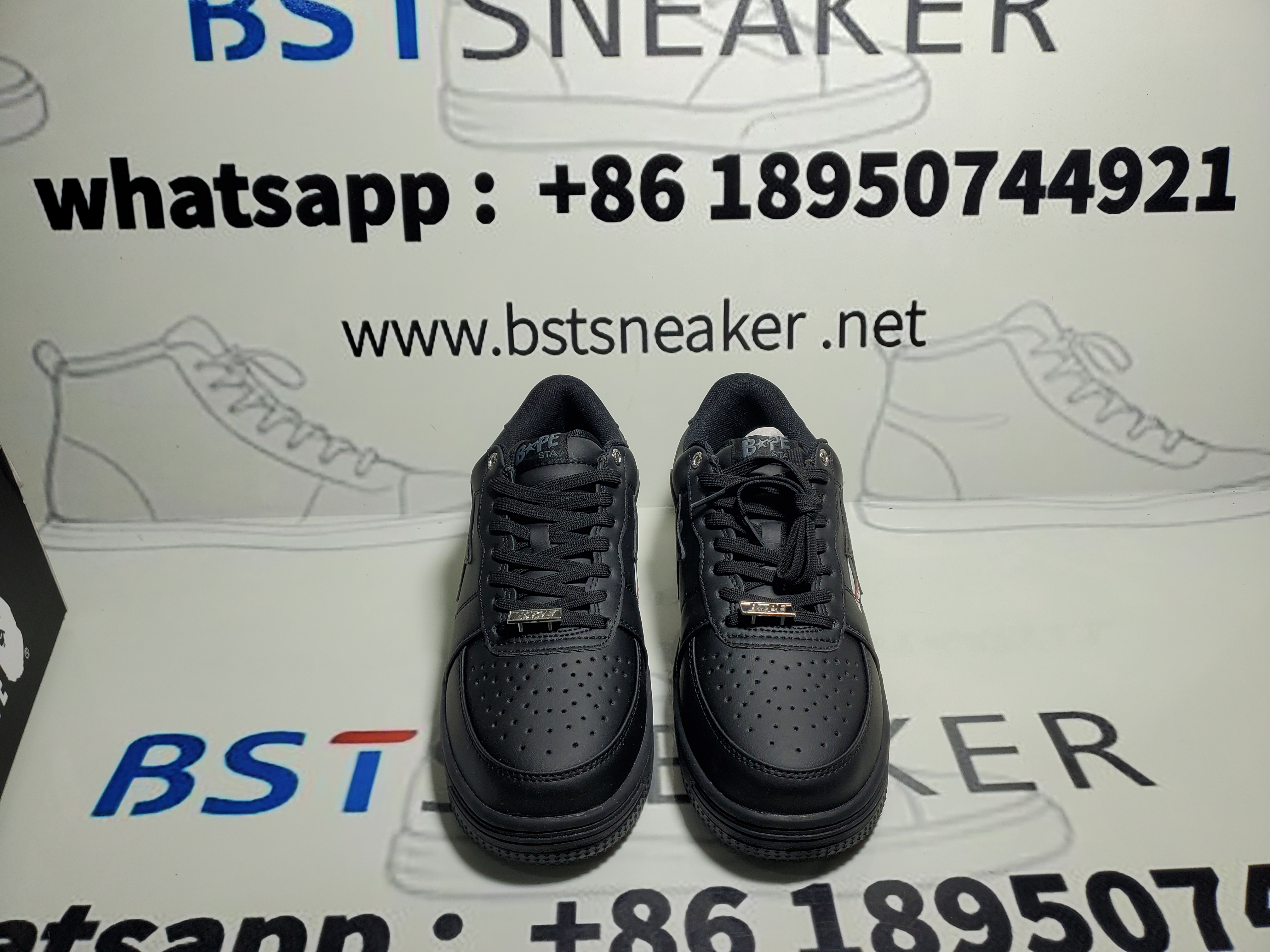 Bstsneaker-Bathing Bape Black Shark Collaboration IG73-191-914