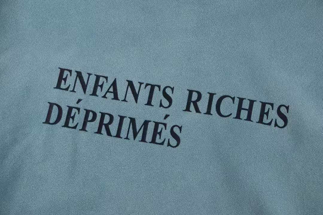 Bstsneaker-Enfants Riches Déprimés Thrashed Logo Hoodie Blue 200