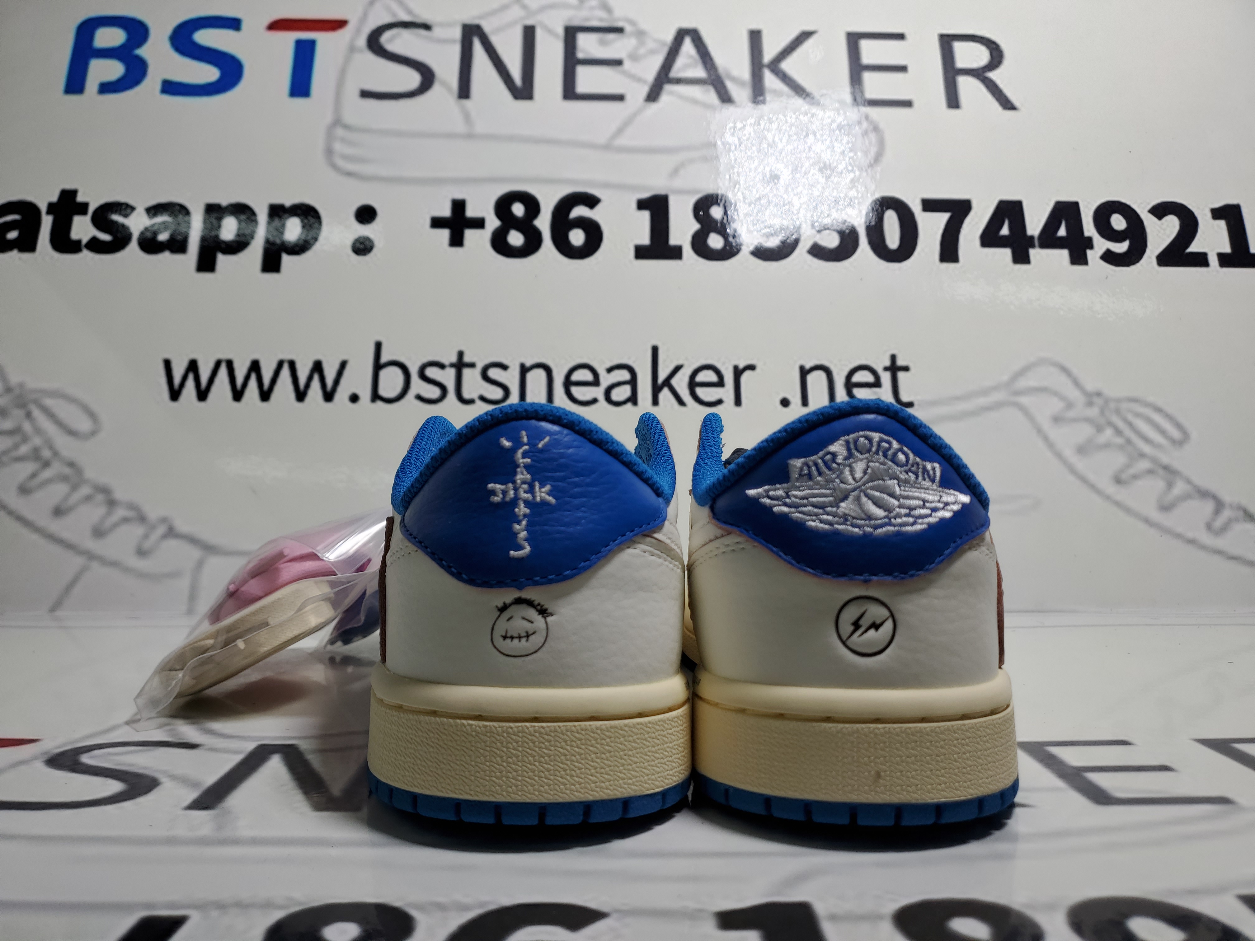 Bstsneaker-Jordan 1 Retro Low OG SP Fragment x Travis Scott Sail Military Blue DM7866-104