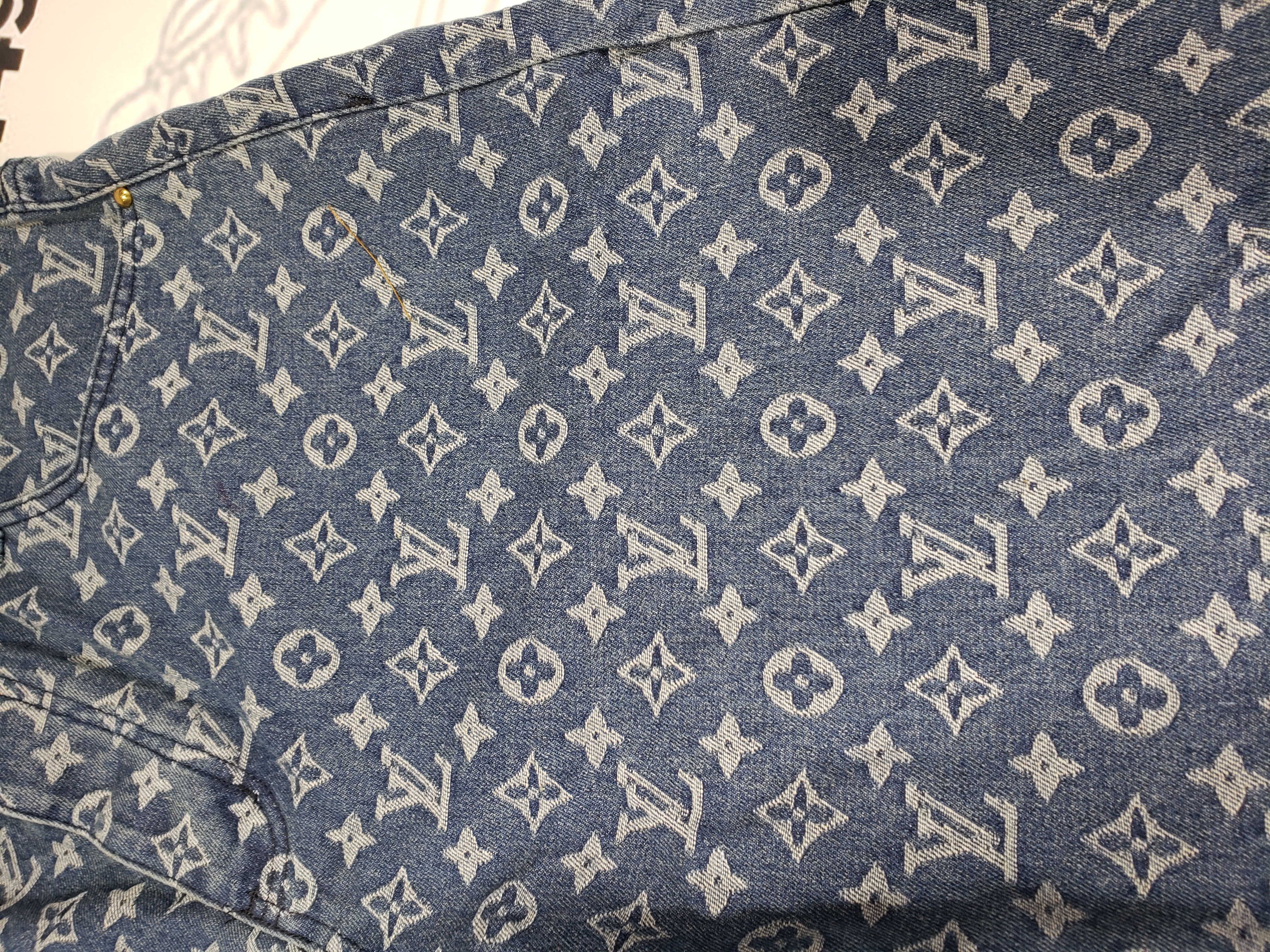 Bstsneaker-Louis Vuitton Monogram Denim Shorts 190