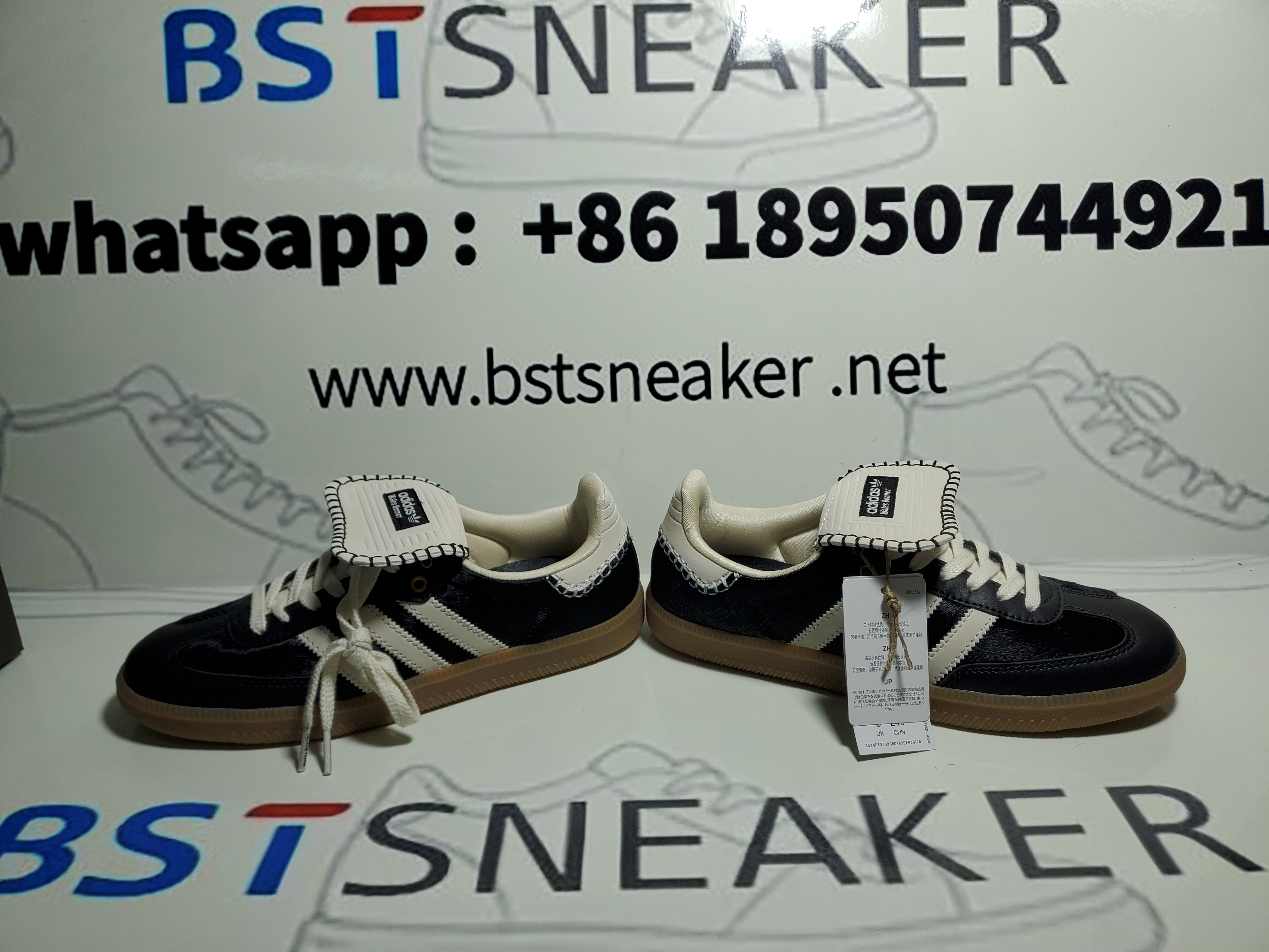 Bstsneaker-Samba Pony Tonal Wales Bonner Core Black IE0580
