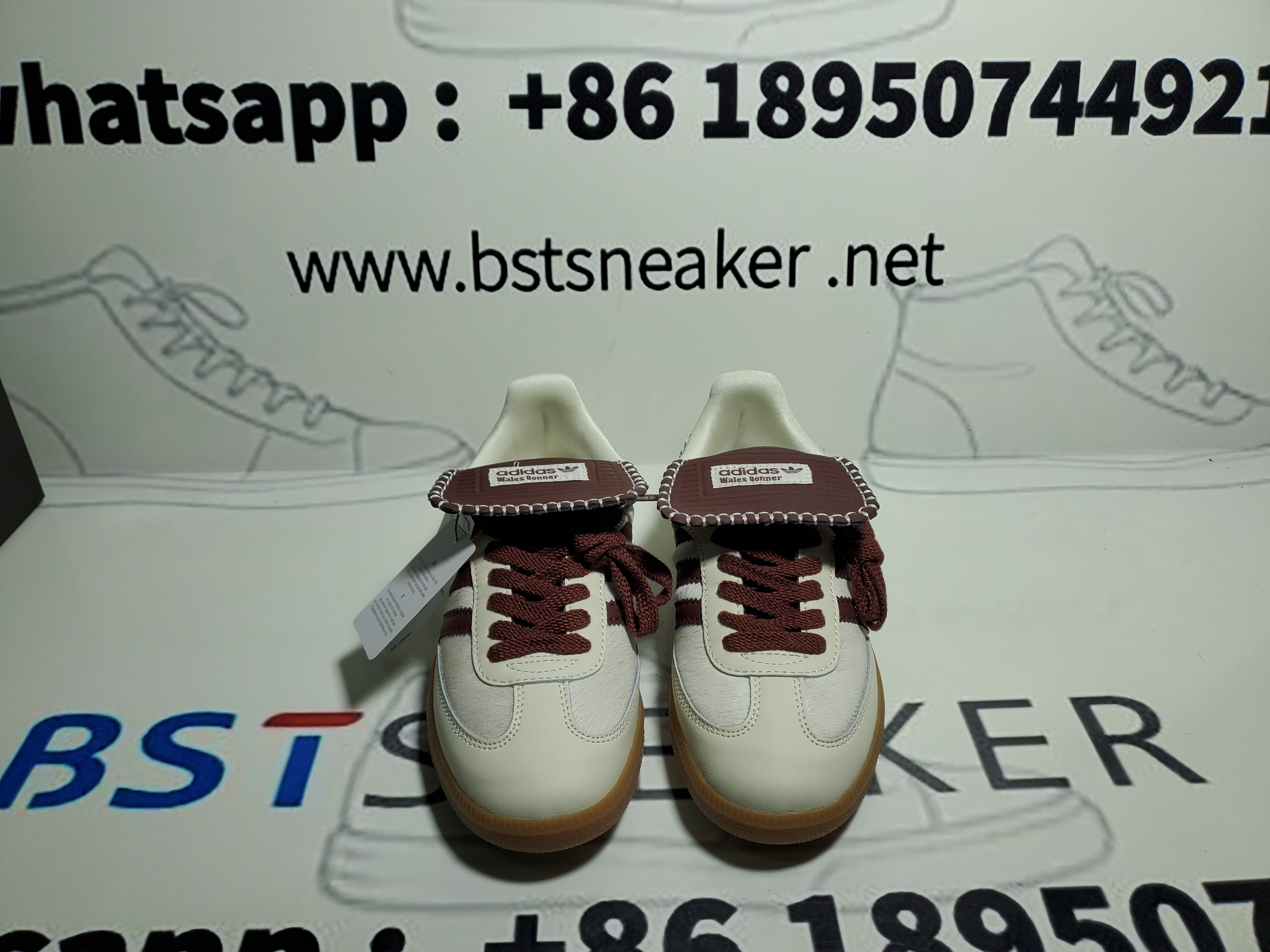 Bstsneaker-Samba Pony Tonal Wales Bonner Cream White IE0586