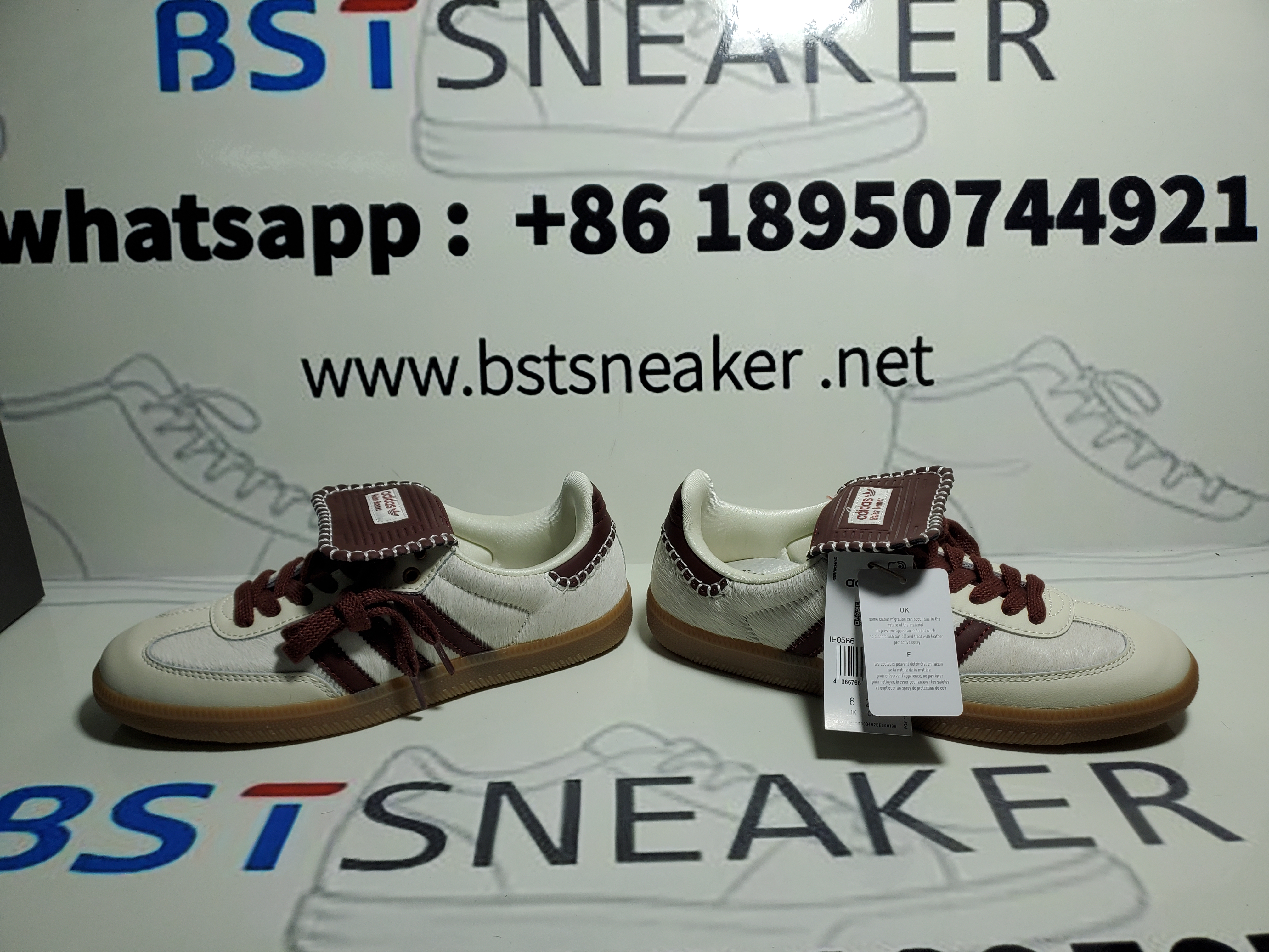 Bstsneaker-Samba Pony Tonal Wales Bonner Cream White IE0586