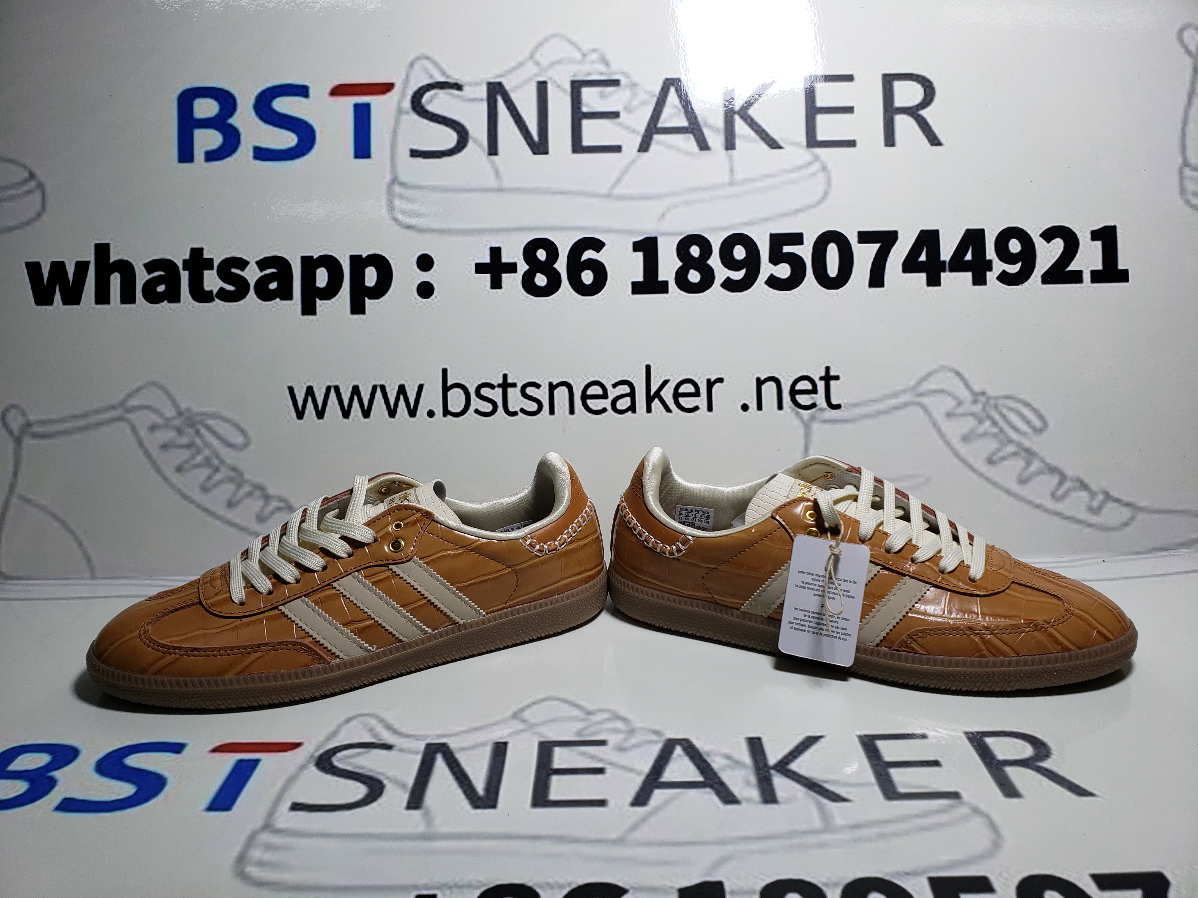 Bstsneaker-Wales Bonner x adidas Samba OG 'Croc - Night Brown' 680495