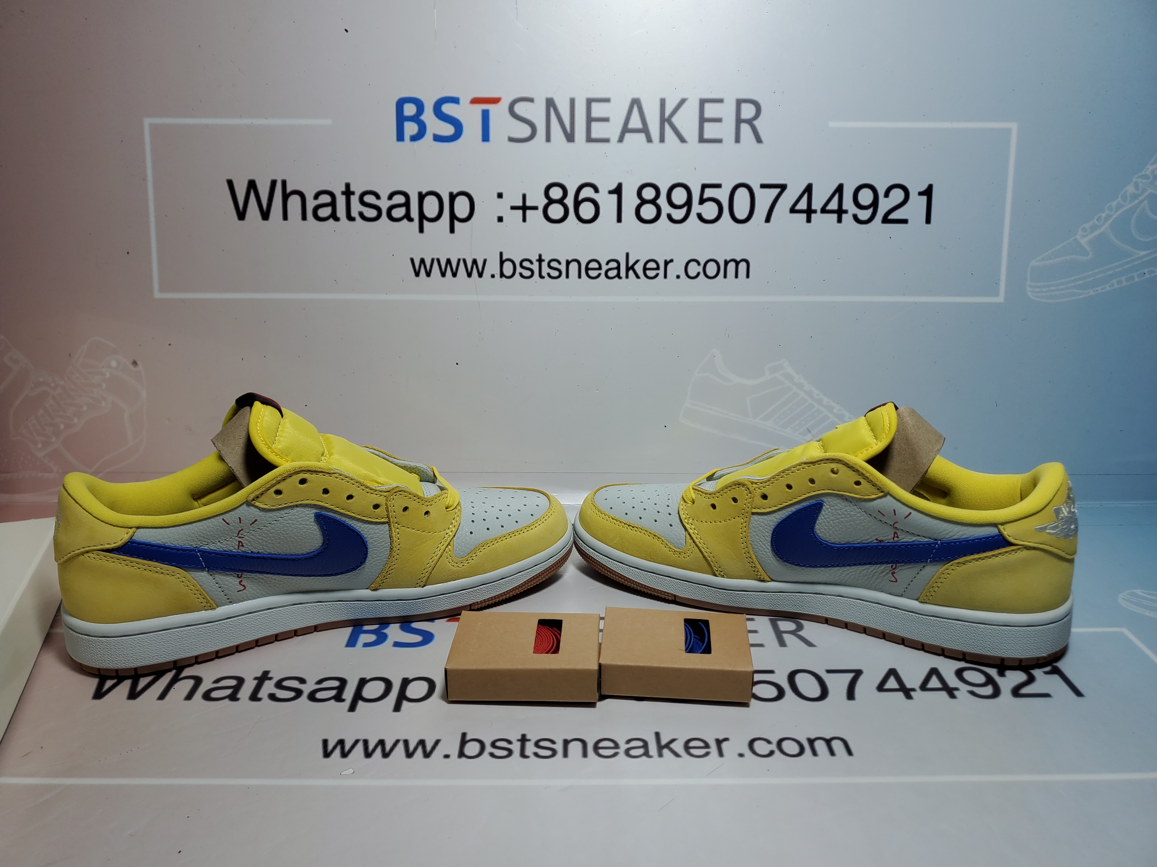 Bstsneaker-Air Jordan 1 Retro Low OG SP Travis Scott Canary DZ4137-700