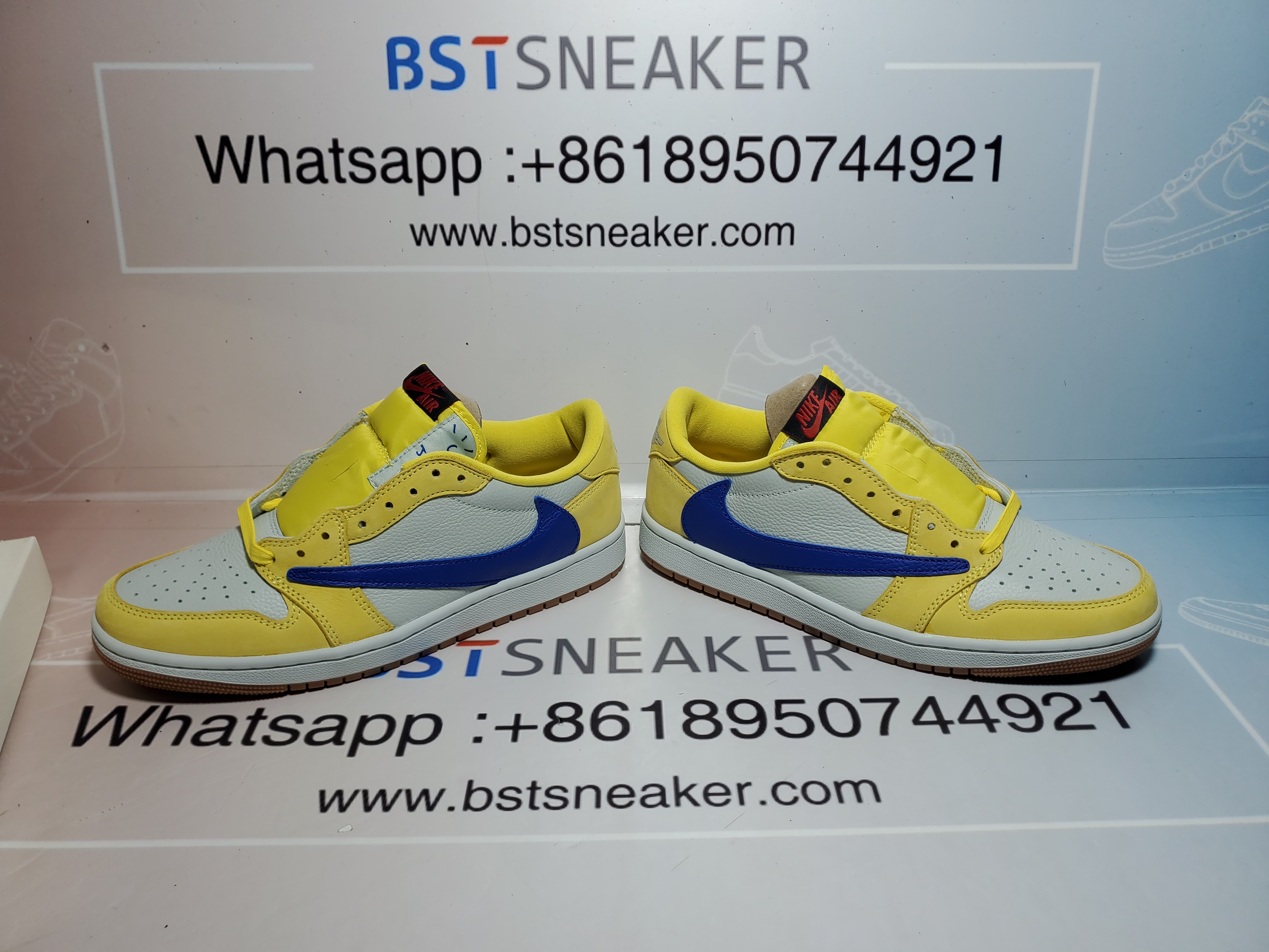 Bstsneaker-Air Jordan 1 Retro Low OG SP Travis Scott Canary DZ4137-700