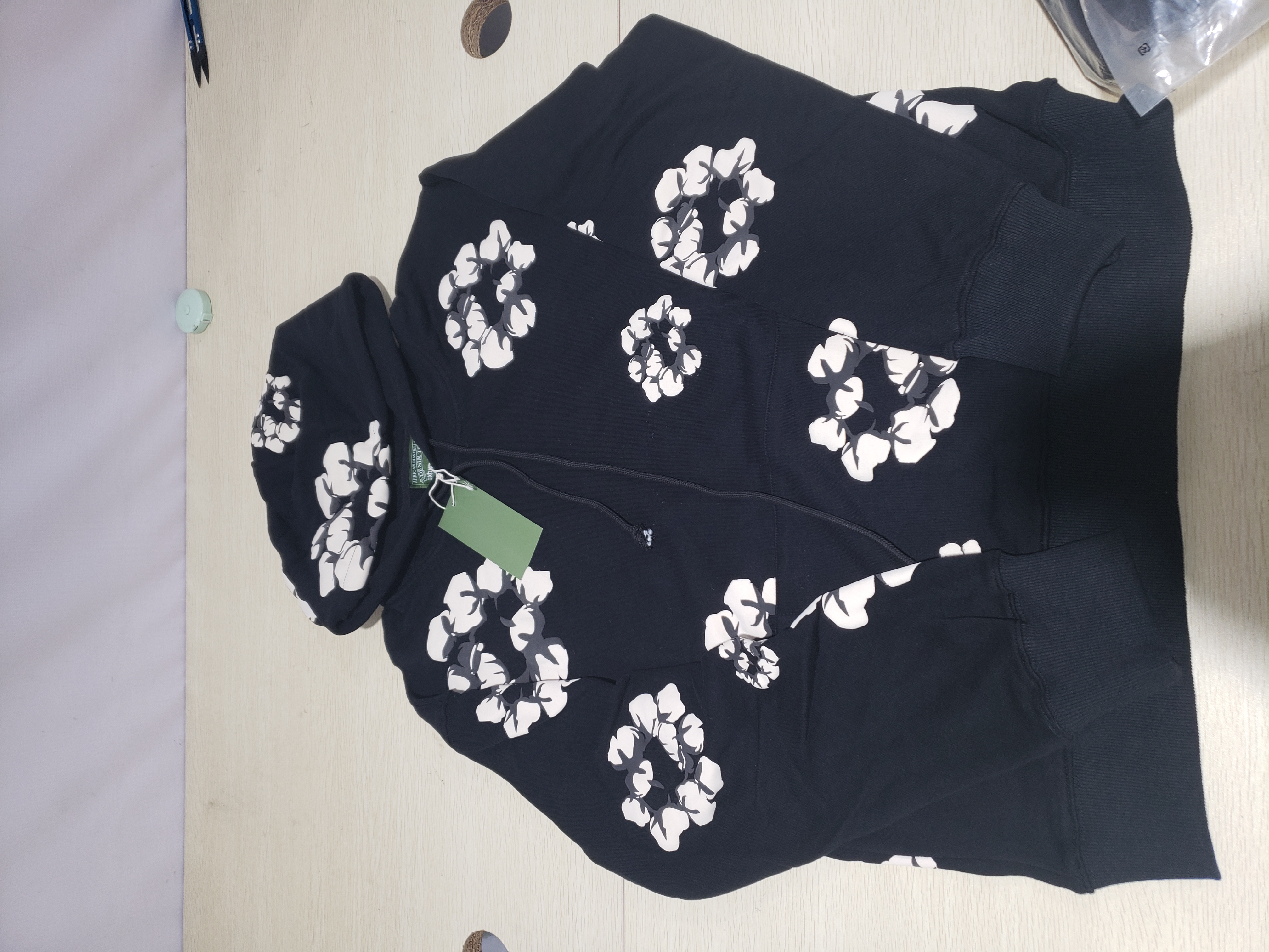 Bstsneaker-Denim Tears x CPFM Cactus Tears Wreath Hoodie Black