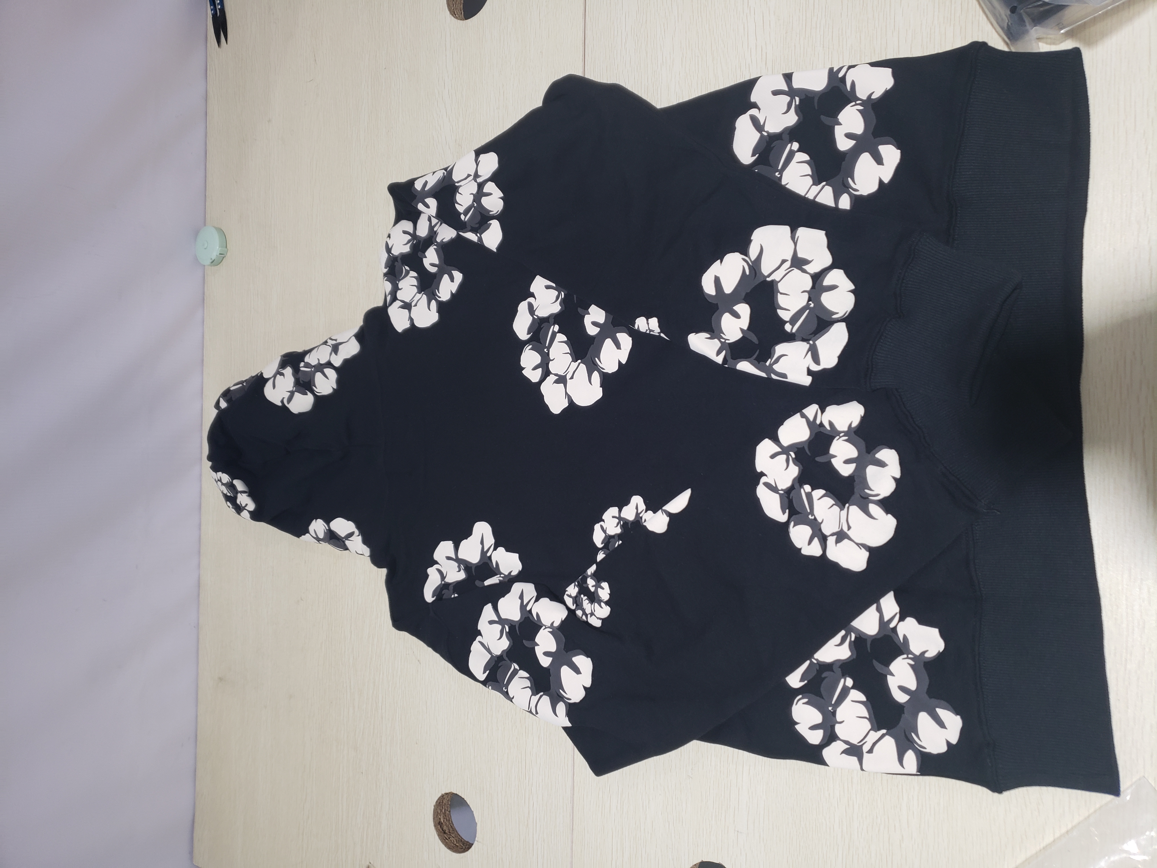 Bstsneaker-Denim Tears x CPFM Cactus Tears Wreath Hoodie Black
