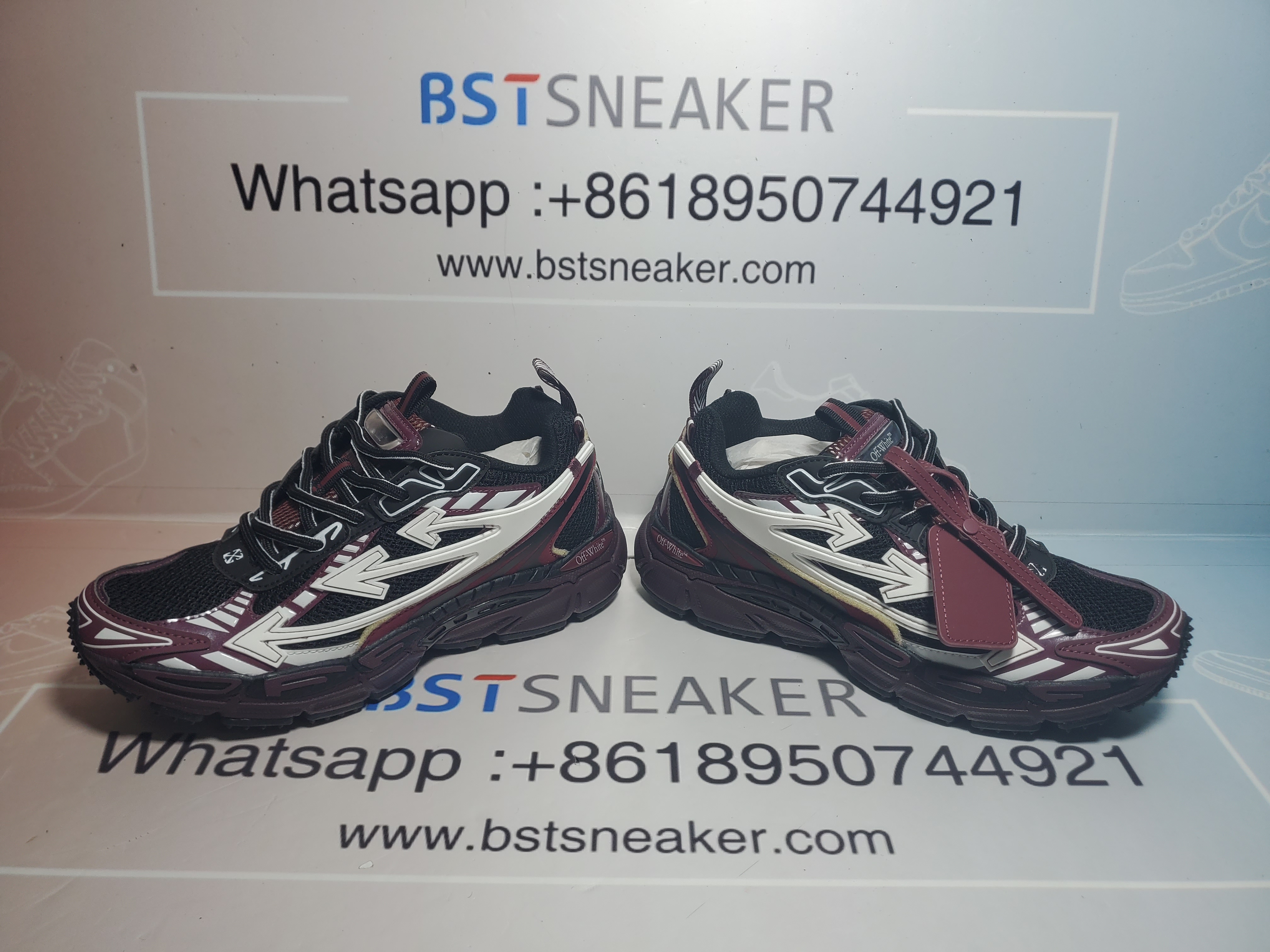 Bstsneaker-OFF WHITE Out Of Black Purple Red OMIA295F24 FAB00 10012