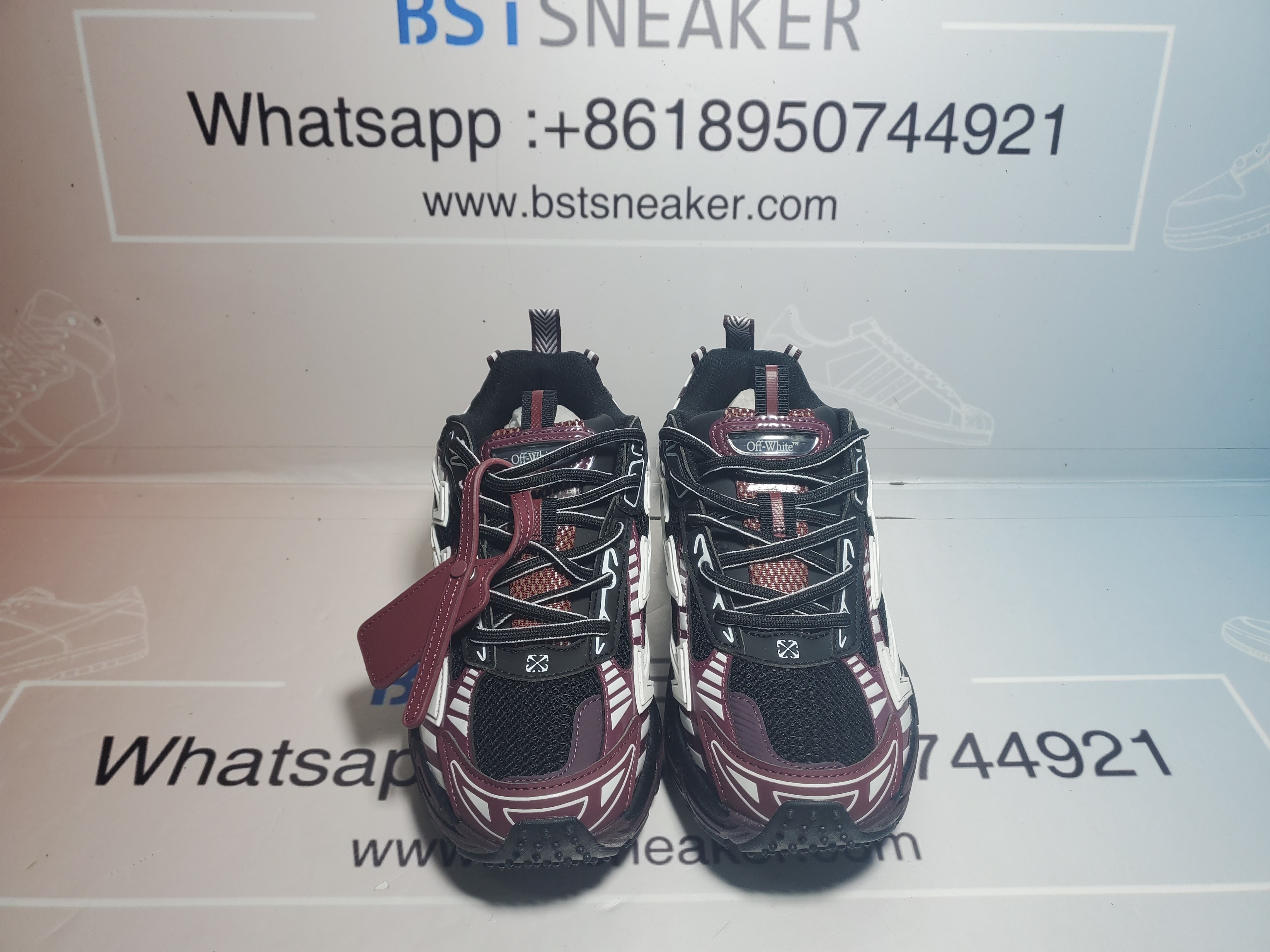 Bstsneaker-OFF WHITE Out Of Black Purple Red OMIA295F24 FAB00 10012