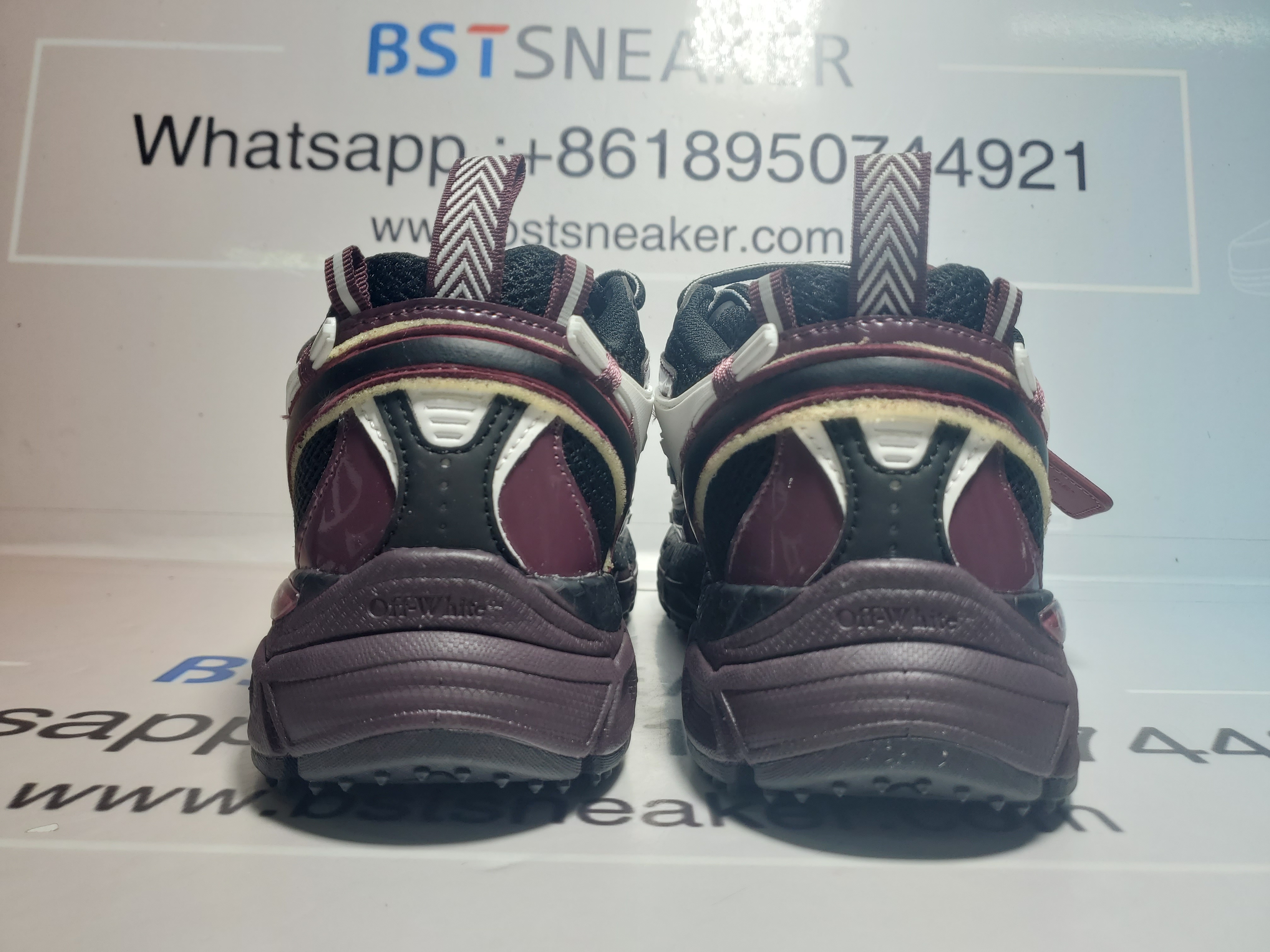 Bstsneaker-OFF WHITE Out Of Black Purple Red OMIA295F24 FAB00 10012