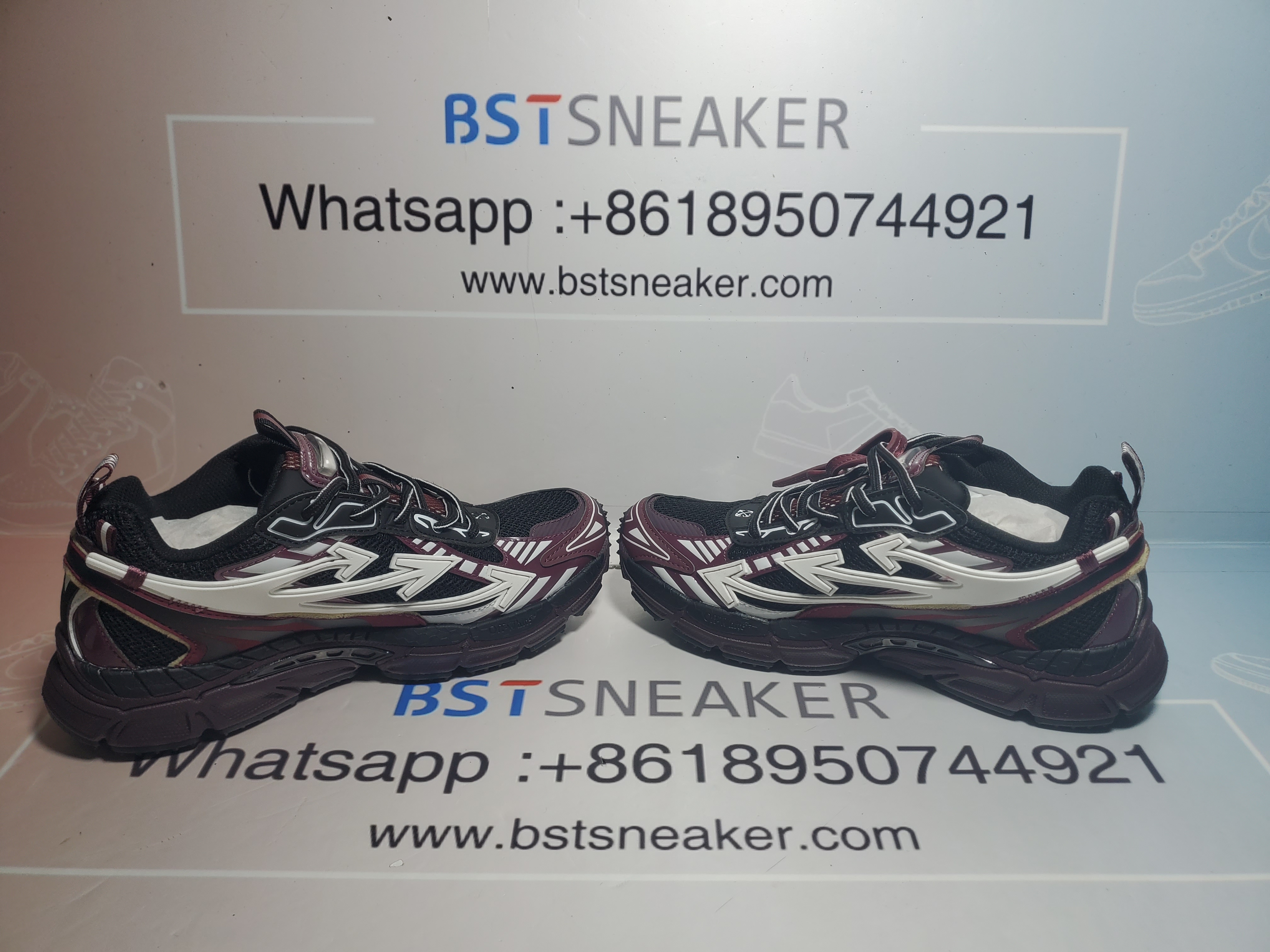 Bstsneaker-OFF WHITE Out Of Black Purple Red OMIA295F24 FAB00 10012
