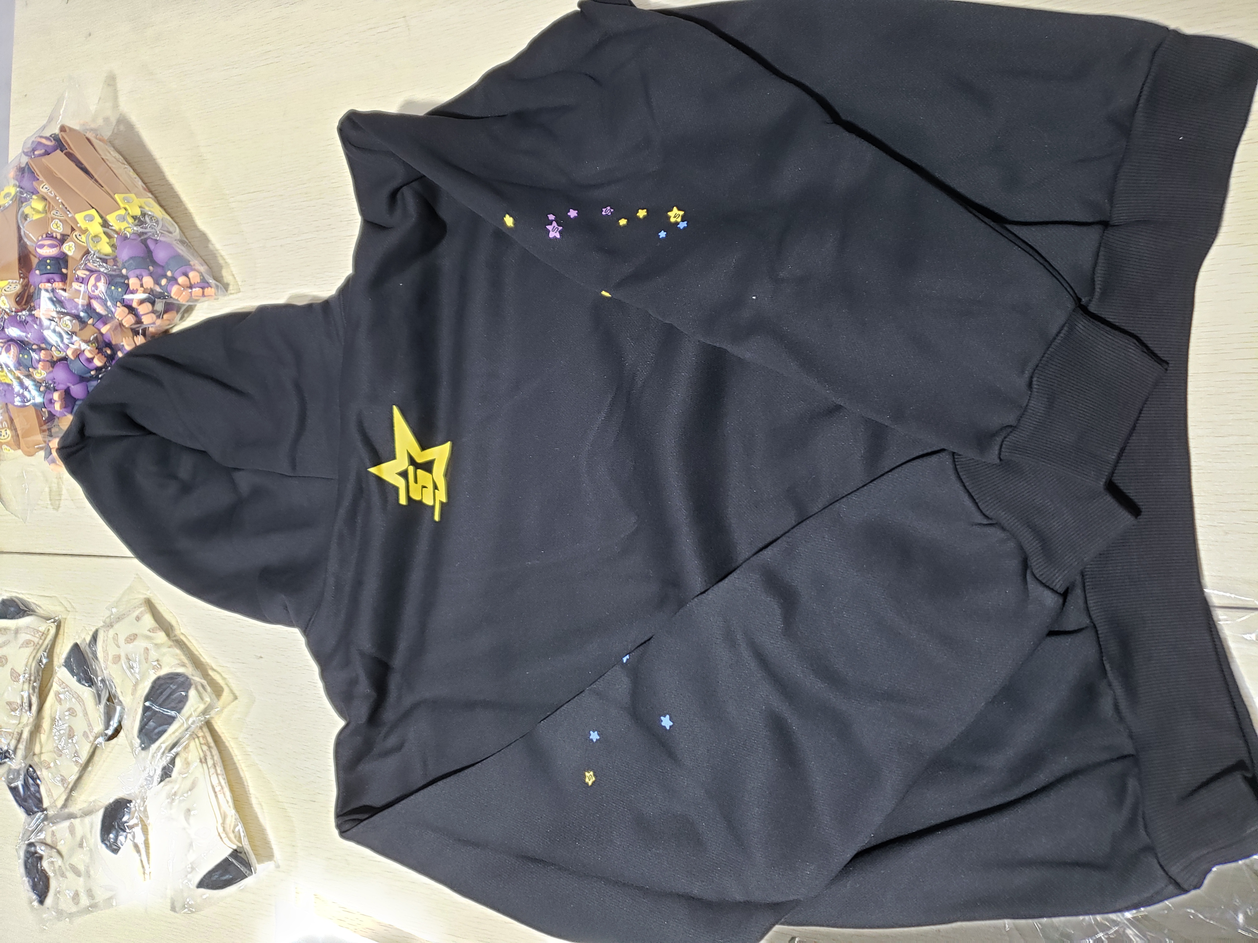 Bstsneaker-Sp5der Hoodie 8201 Pants 8301 Suit Black
