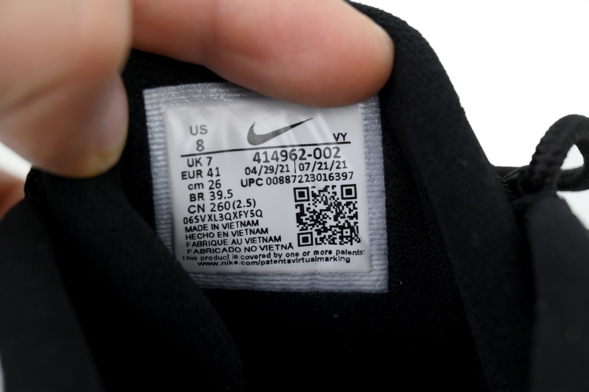 Bstsneaker-Nike Air More Uptempo Black White 414962-002