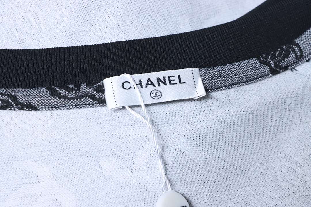 Bstsneaker-Chanel CC Short-Sleeved T-Shirt Dark Grey 170