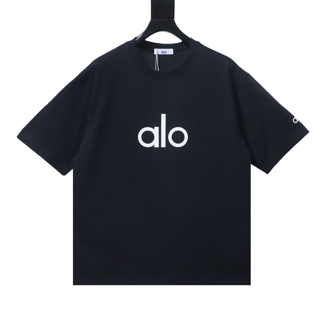 Bstsneaker-Alo Yoga Short-Sleeved T-Shirt Black 150