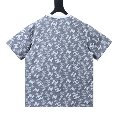 Bstsneaker-Chanel CC Short-Sleeved T-Shirt Light Grey 170 02