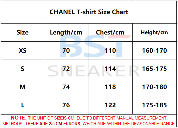 Bstsneaker-Chanel CC Short-Sleeved T-Shirt Light Grey 170