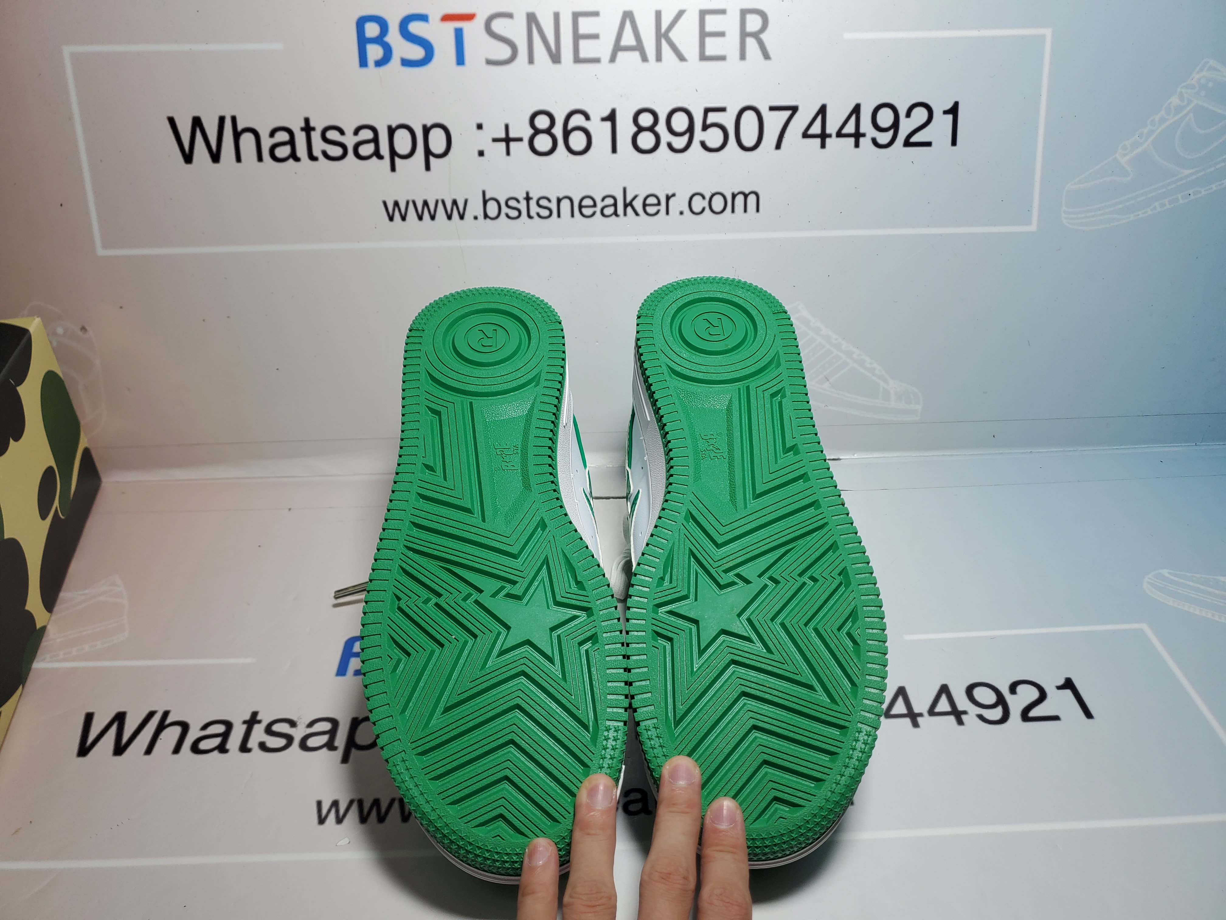 Bstsneaker-{Special Sale} Bapesta A Bathing Ape Bape Sta Low White Green 1H70-191-001