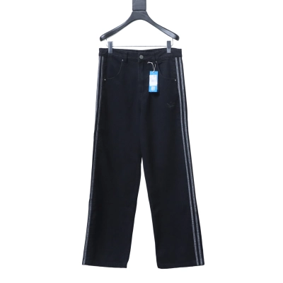 Bstsneaker-Adidas adicolor denim firebird pants black 210 01