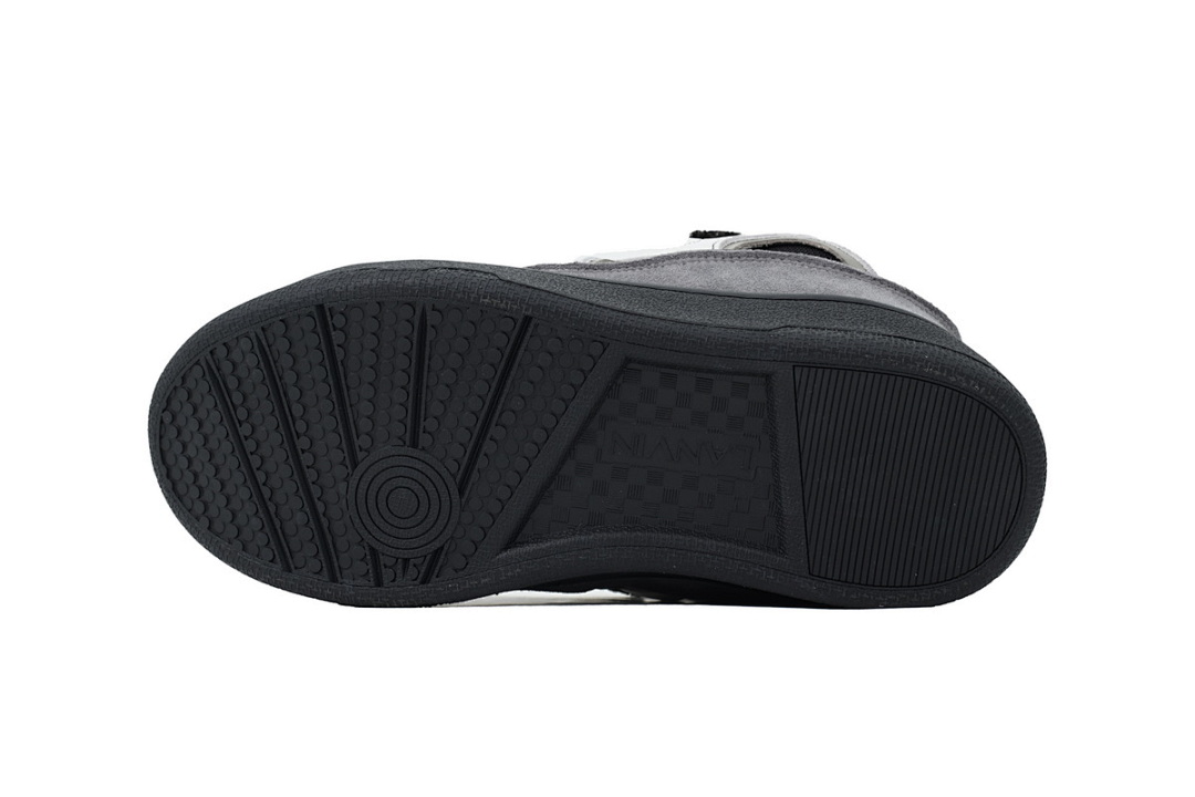 Bstsneaker-Lanvin Curb Sneakers Black White and Gray