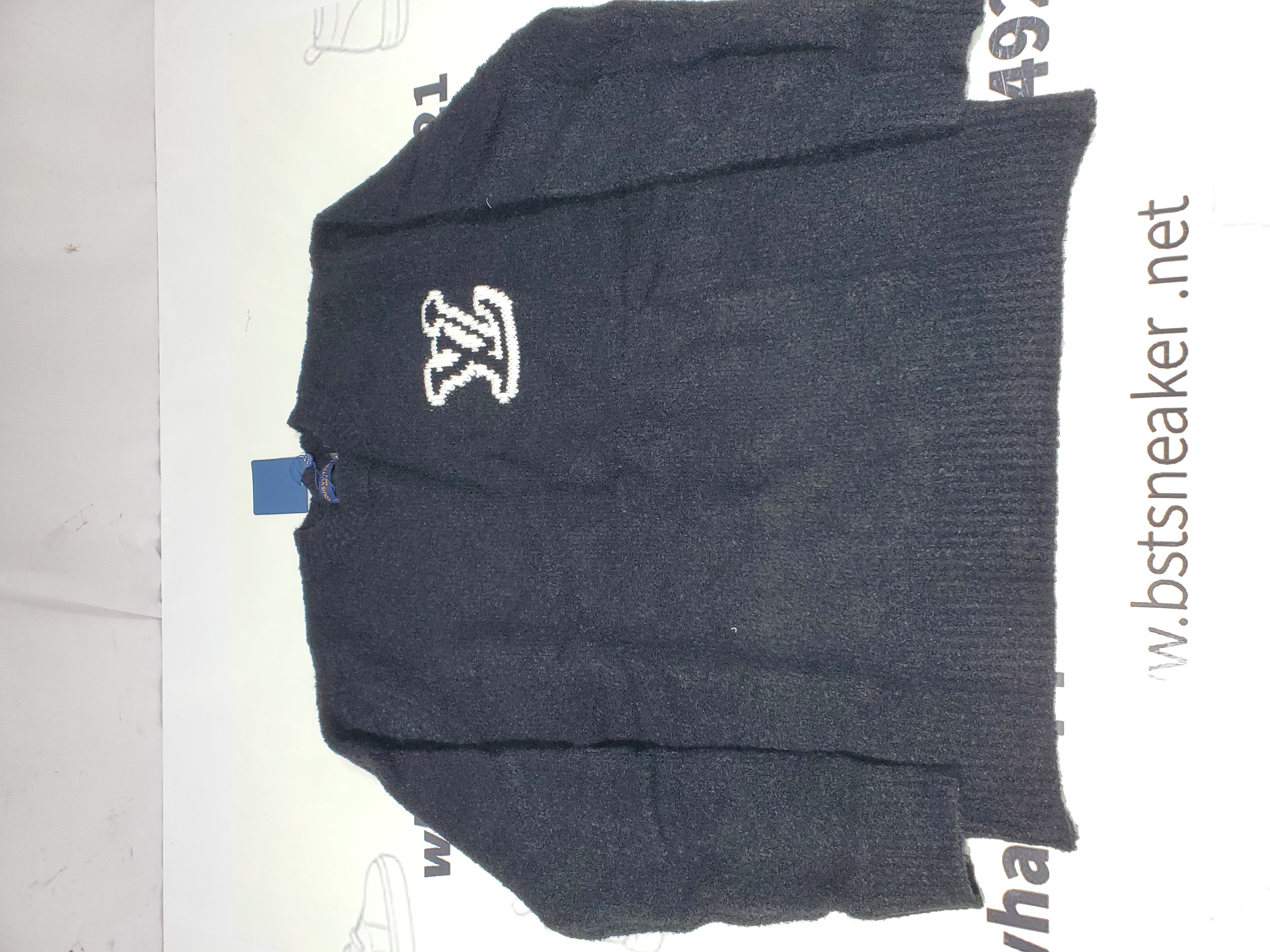 Bstsneaker-Louis Vuitton LV Intarsia Crewneck Sweater Black