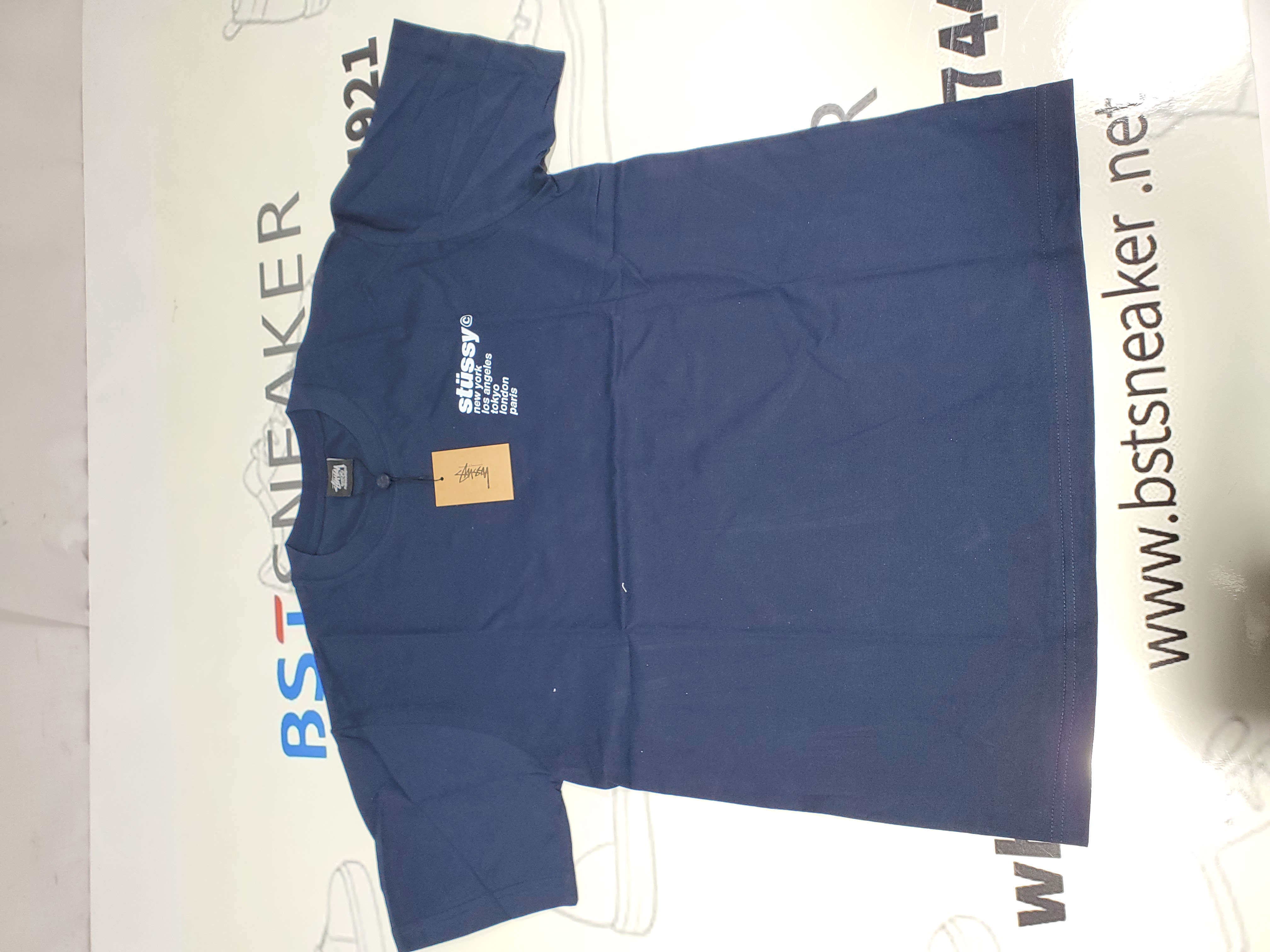 Bstsneaker-Stussy T-Shirt XB848 Navy Blue
