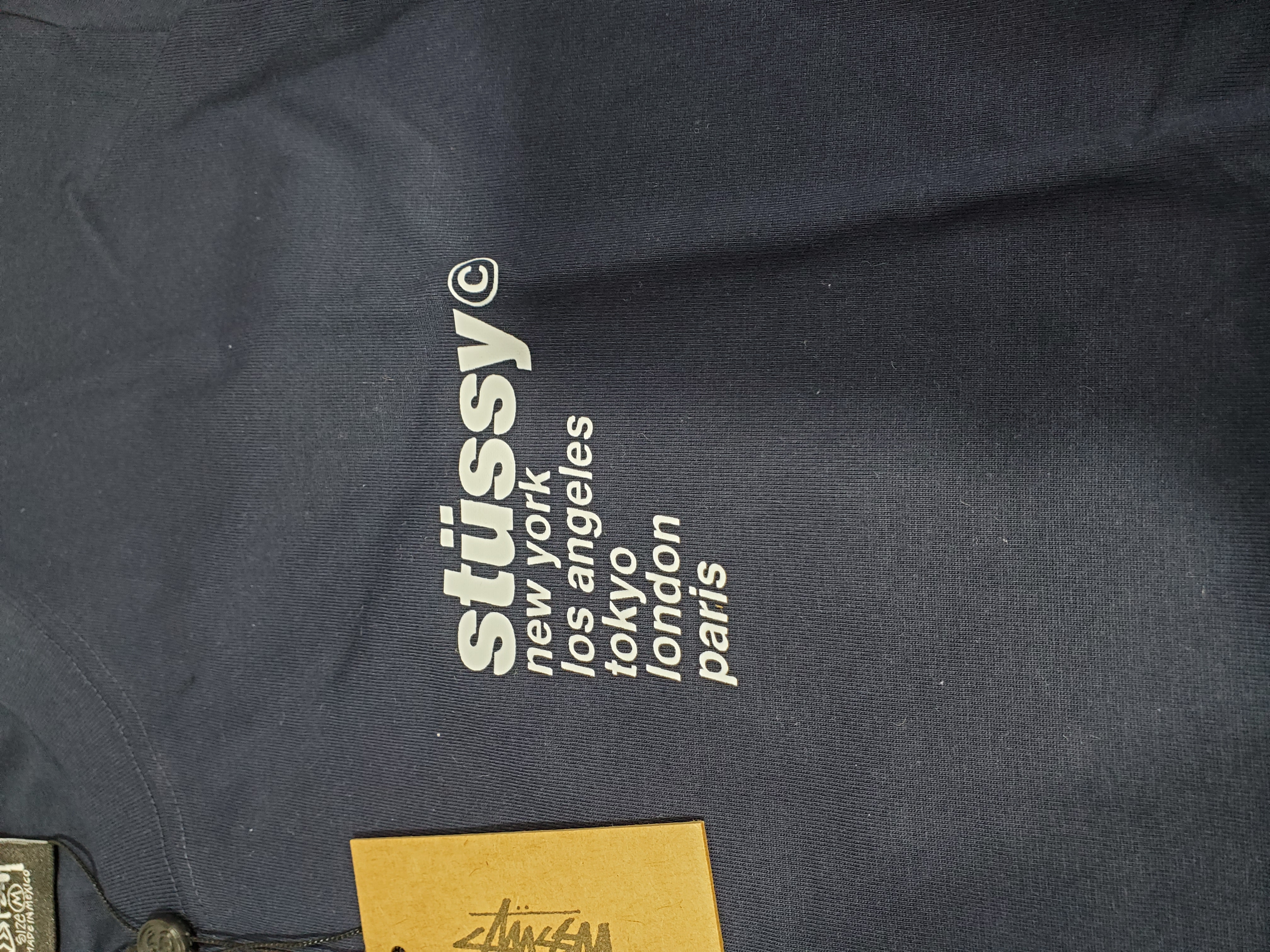 Bstsneaker-Stussy T-Shirt XB848 Navy Blue