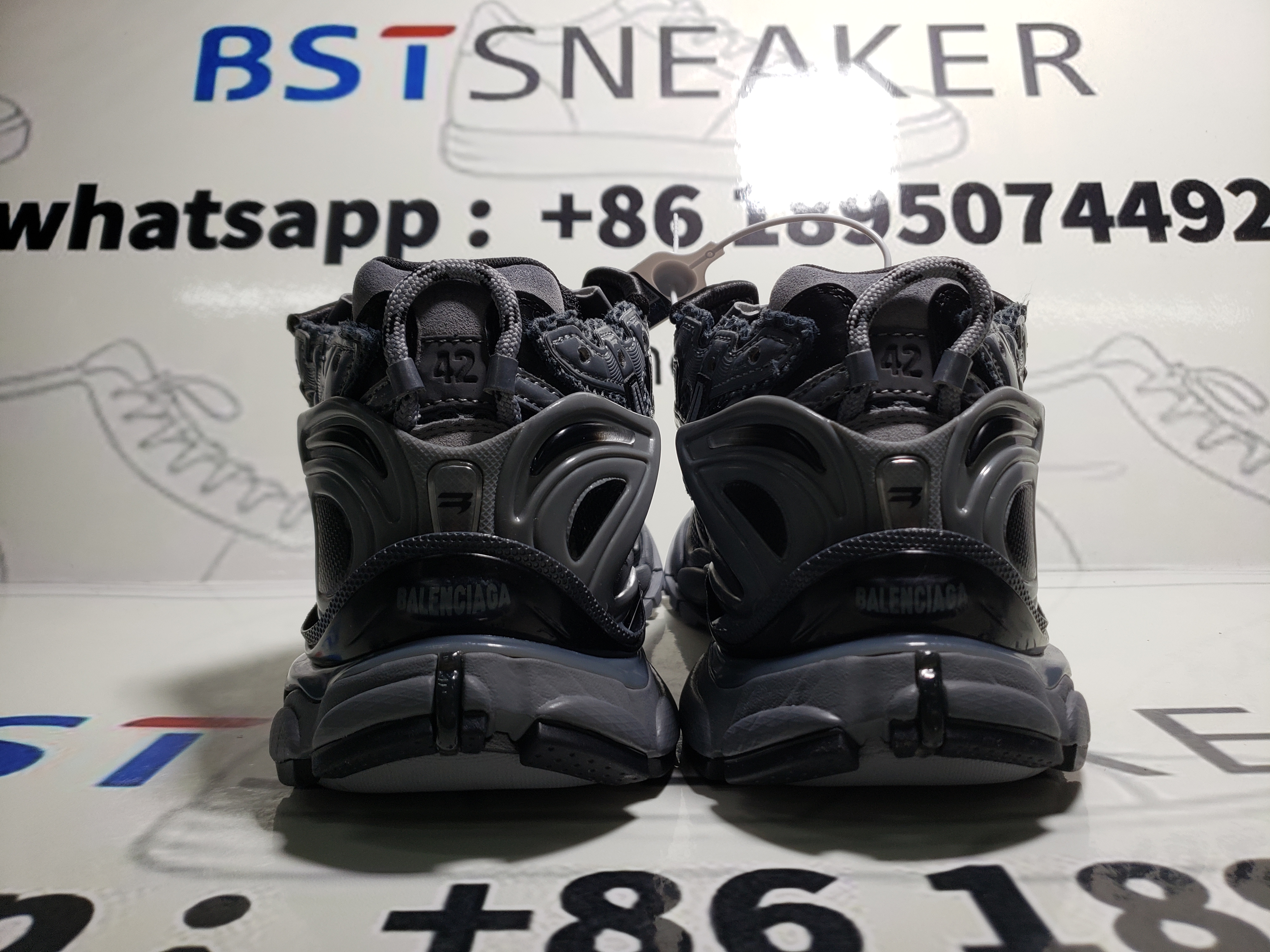 Bstsneaker-Balenciaga Runner Dark Grey Black 677403 W3RBR 1515 