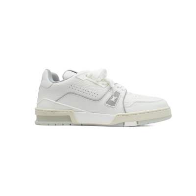 Bstsneaker-Louis Vuitton LV Trainer White Litchi Pattern FD0221  02