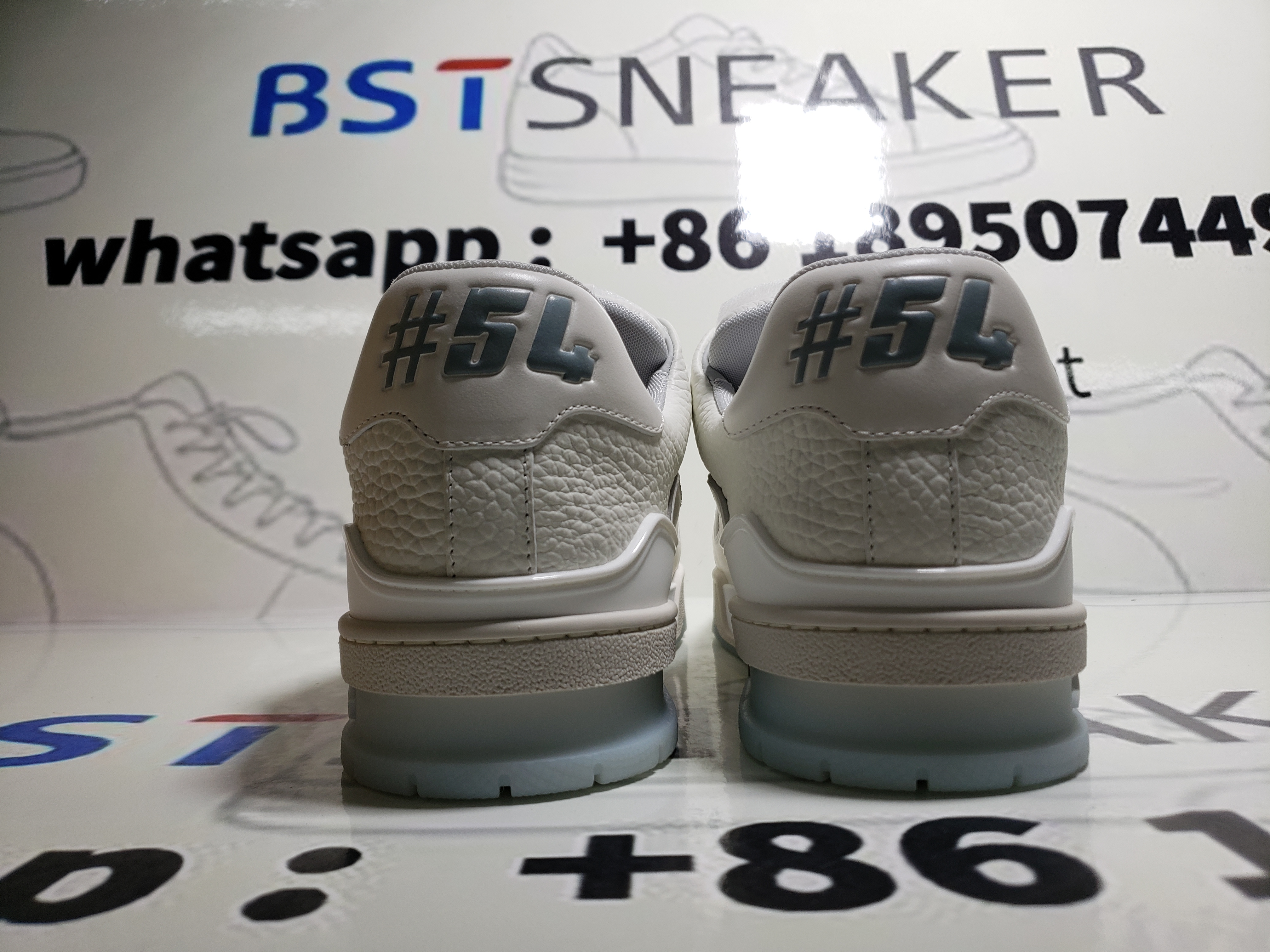 Bstsneaker-Louis Vuitton LV Trainer White Litchi Pattern FD0221 
