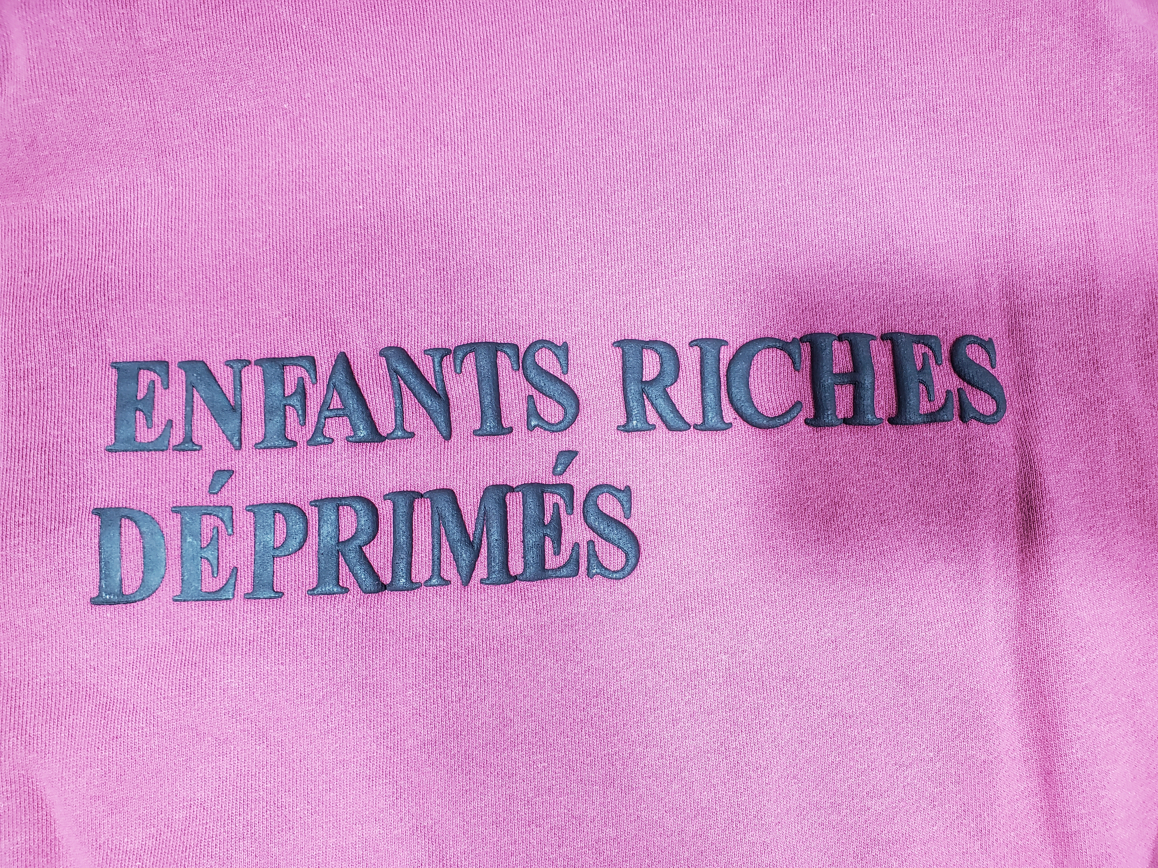 Bstsneaker-Enfants Riches Déprimés Thrashed Logo Hoodie 'Worn Burgundy/Black' 220