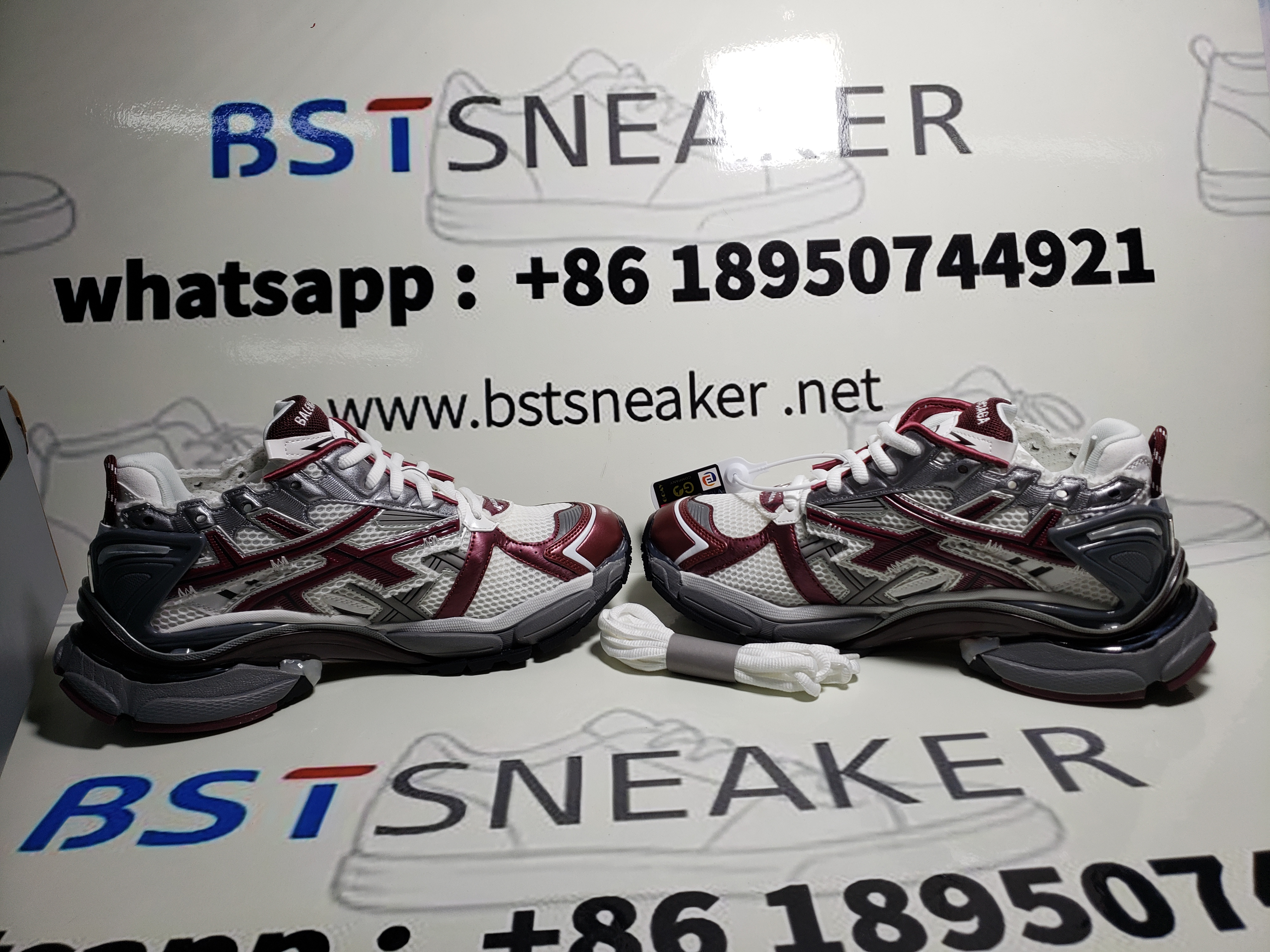 Bstsneaker-Balenciaga Runner Burgundy 677403 W3RB3 9069