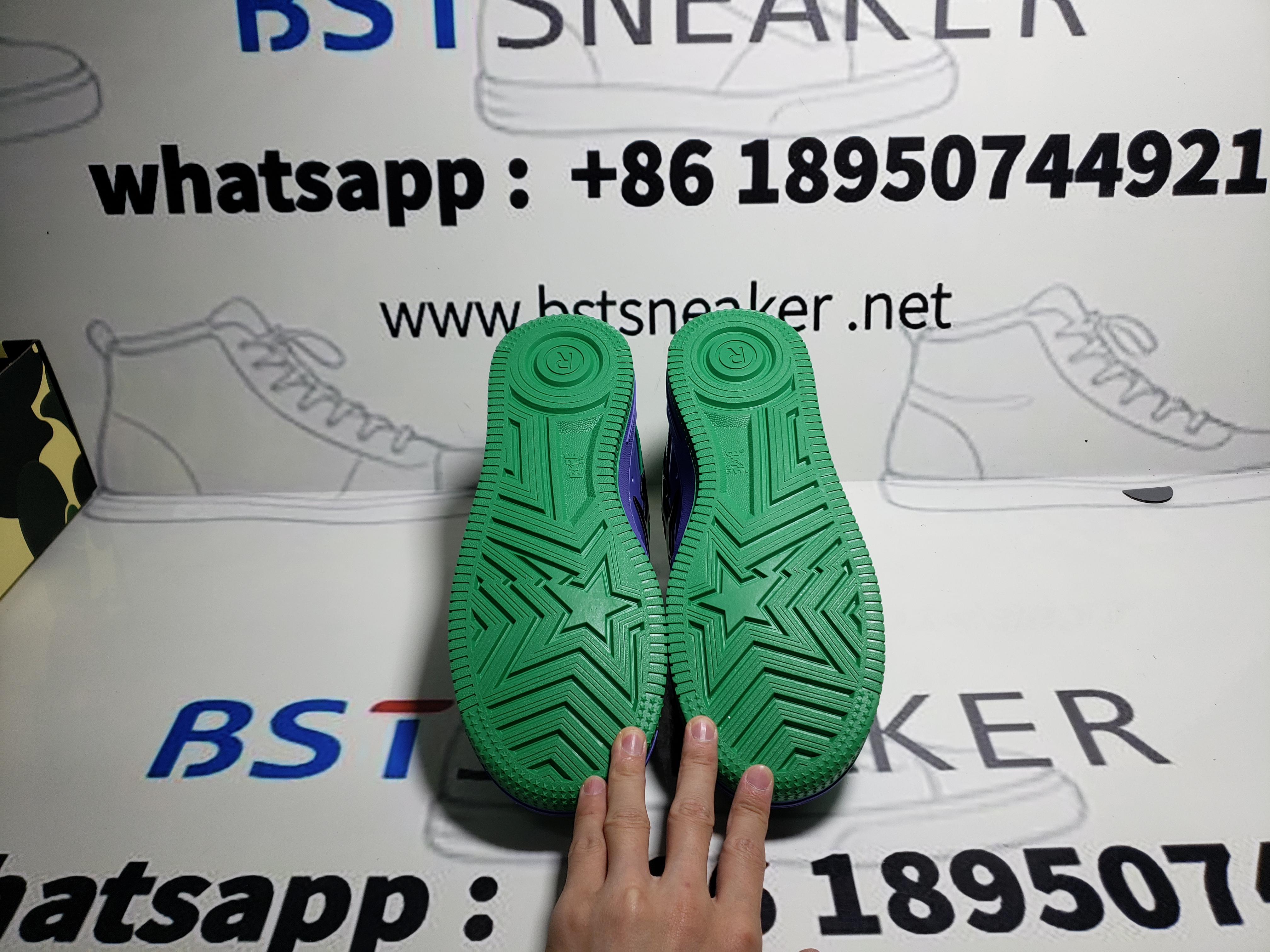 Bstsneaker-Bapesta A Bathing Ape Bape Sta Low The Hulk 1I73-291-904 