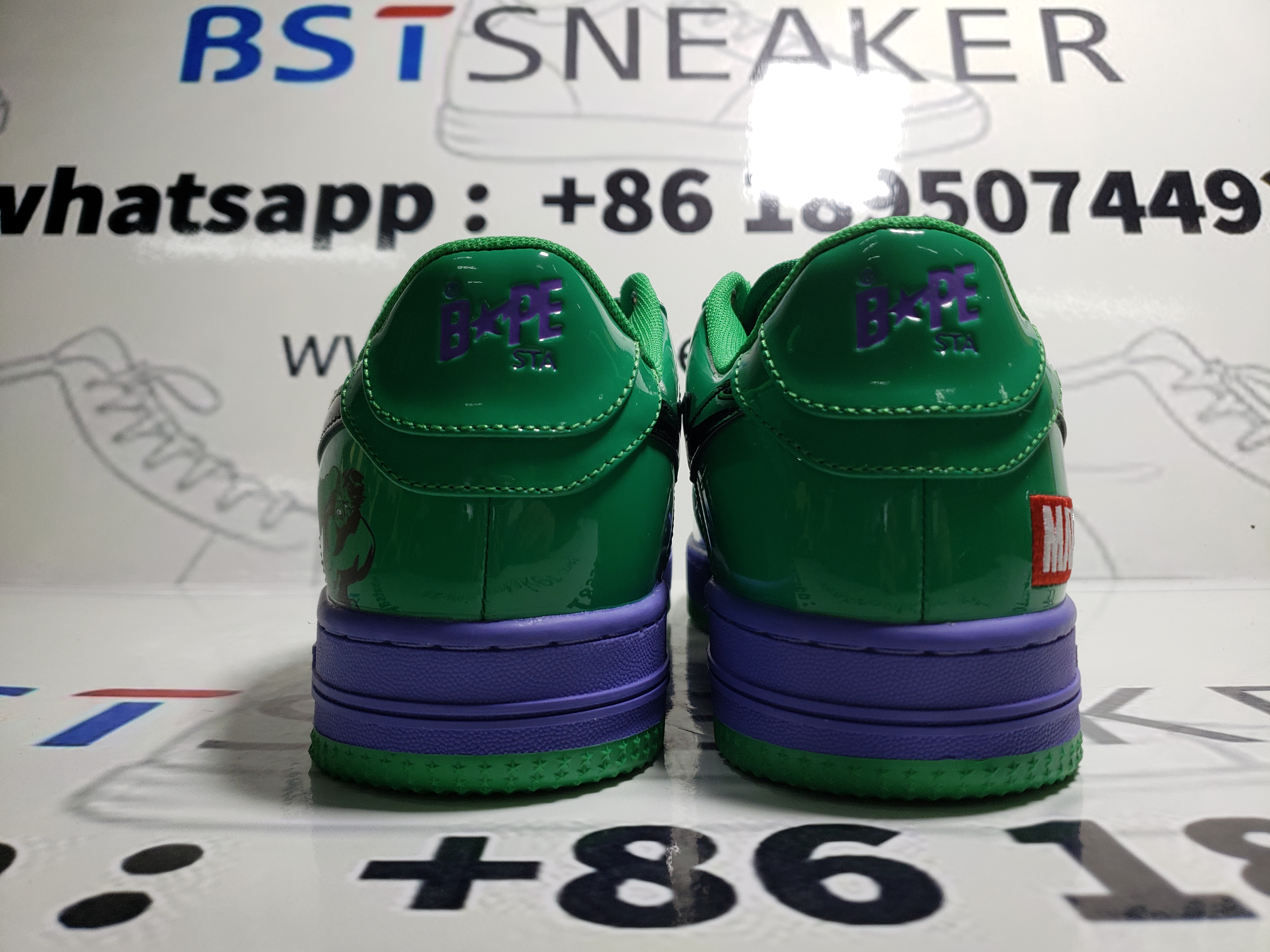 Bstsneaker-Bapesta A Bathing Ape Bape Sta Low The Hulk 1I73-291-904 
