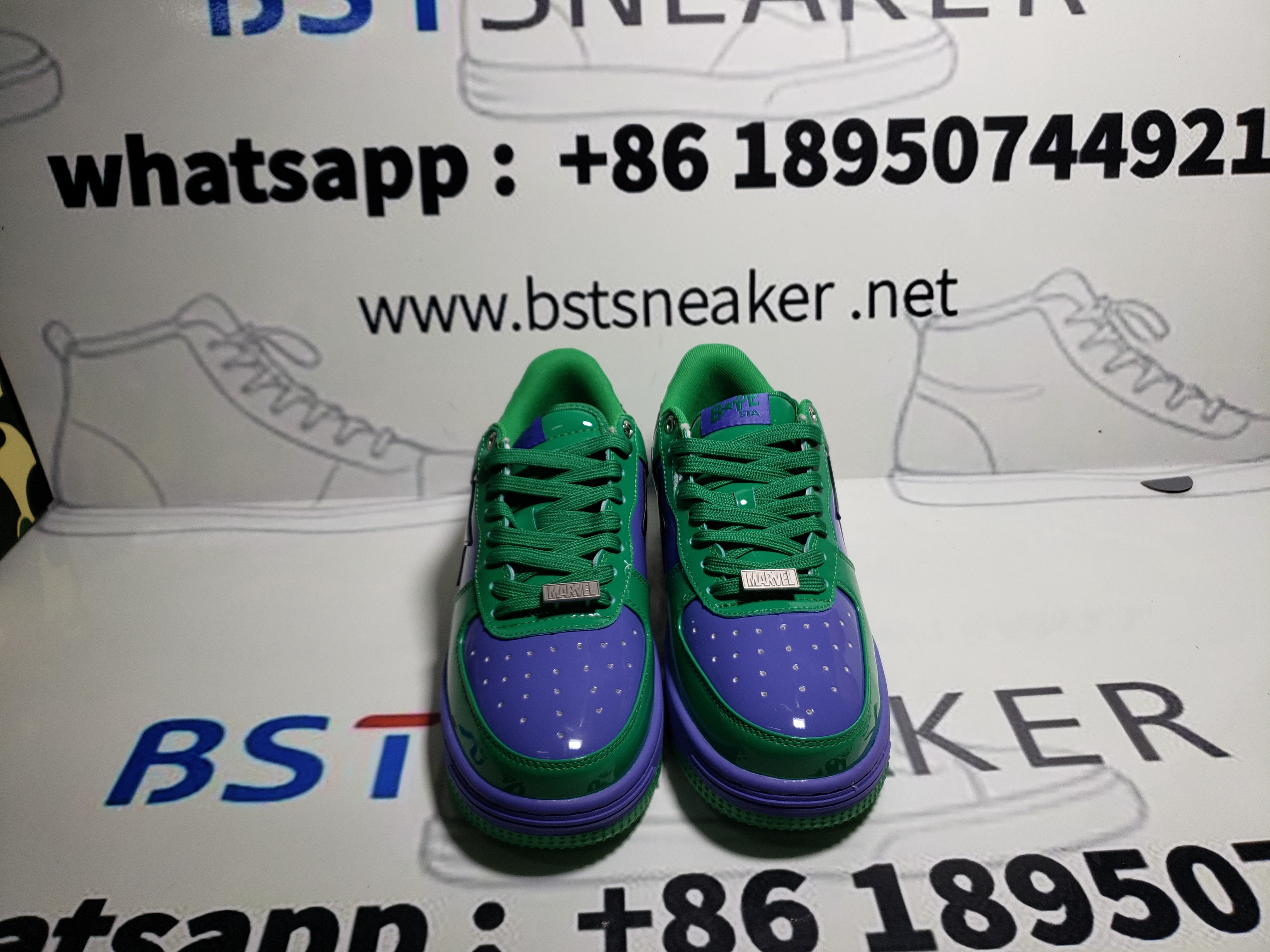 Bstsneaker-Bapesta A Bathing Ape Bape Sta Low The Hulk 1I73-291-904 