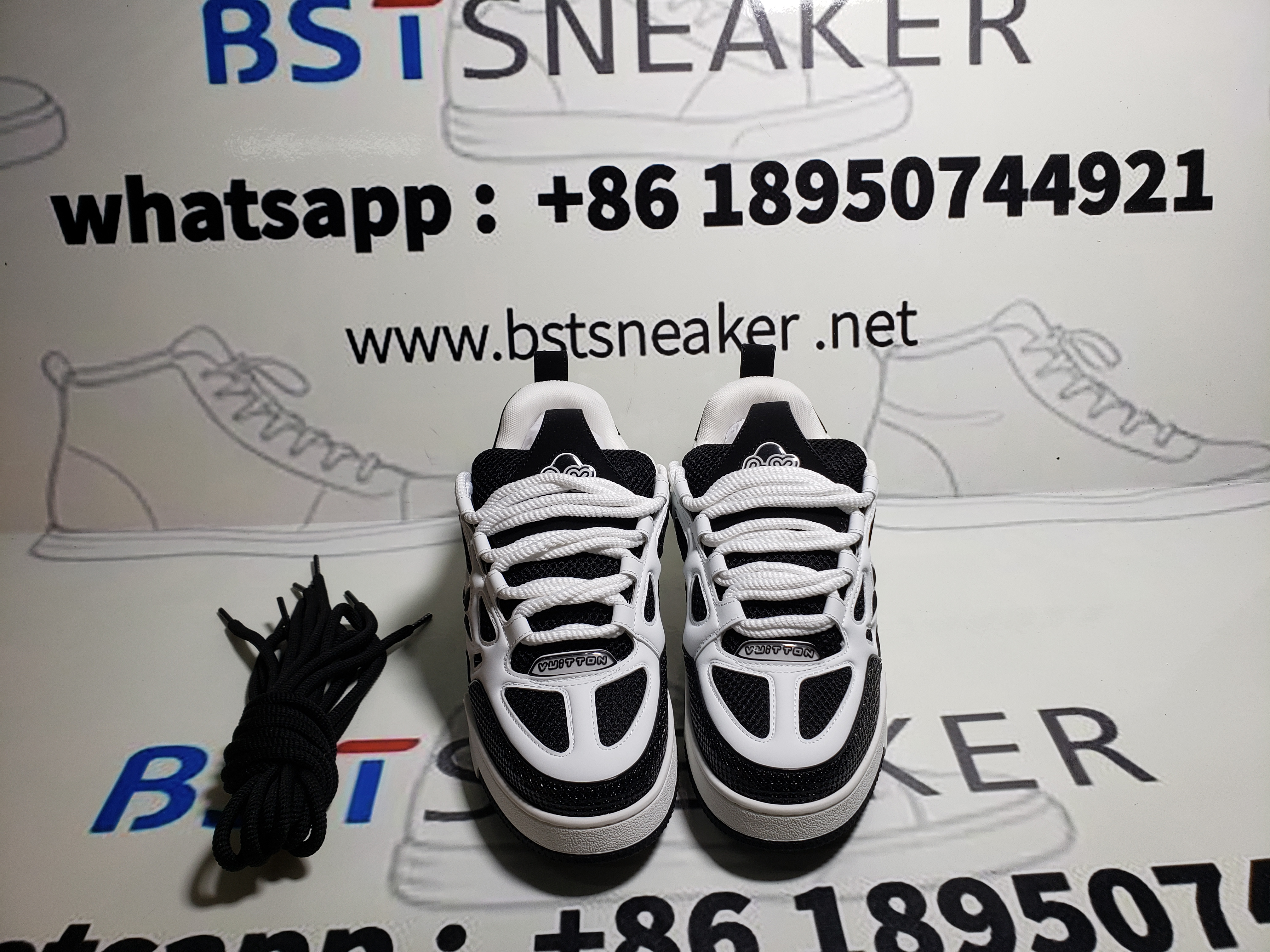 Bstsneaker-Louis Vuitton LV Skate Sneaker Black And White