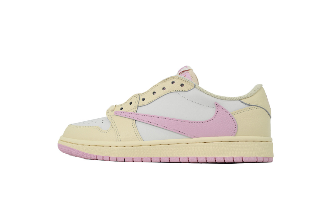 Bstsneaker-Travis Scott x Air Jordan 1 Low OG "Muslin" IQ7604-100