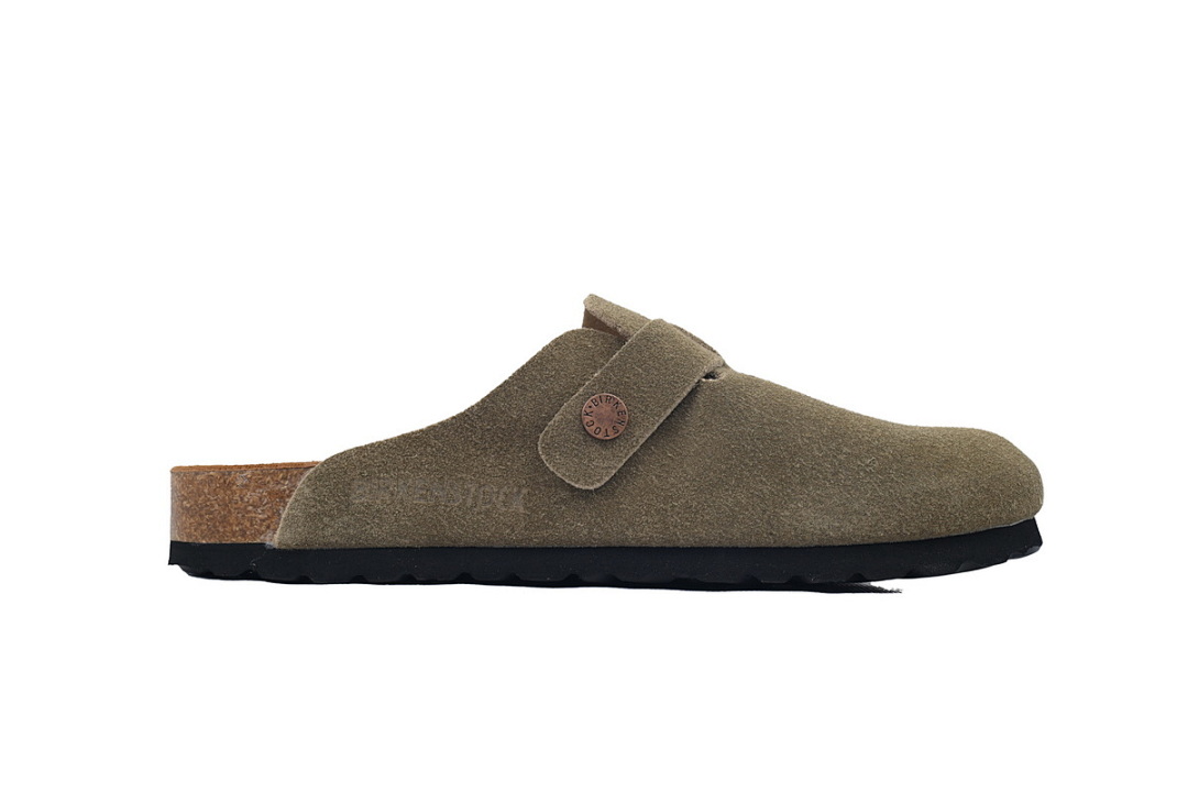 Bstsneaker-Birkenstock Boston Soft Footbed Grayish Green